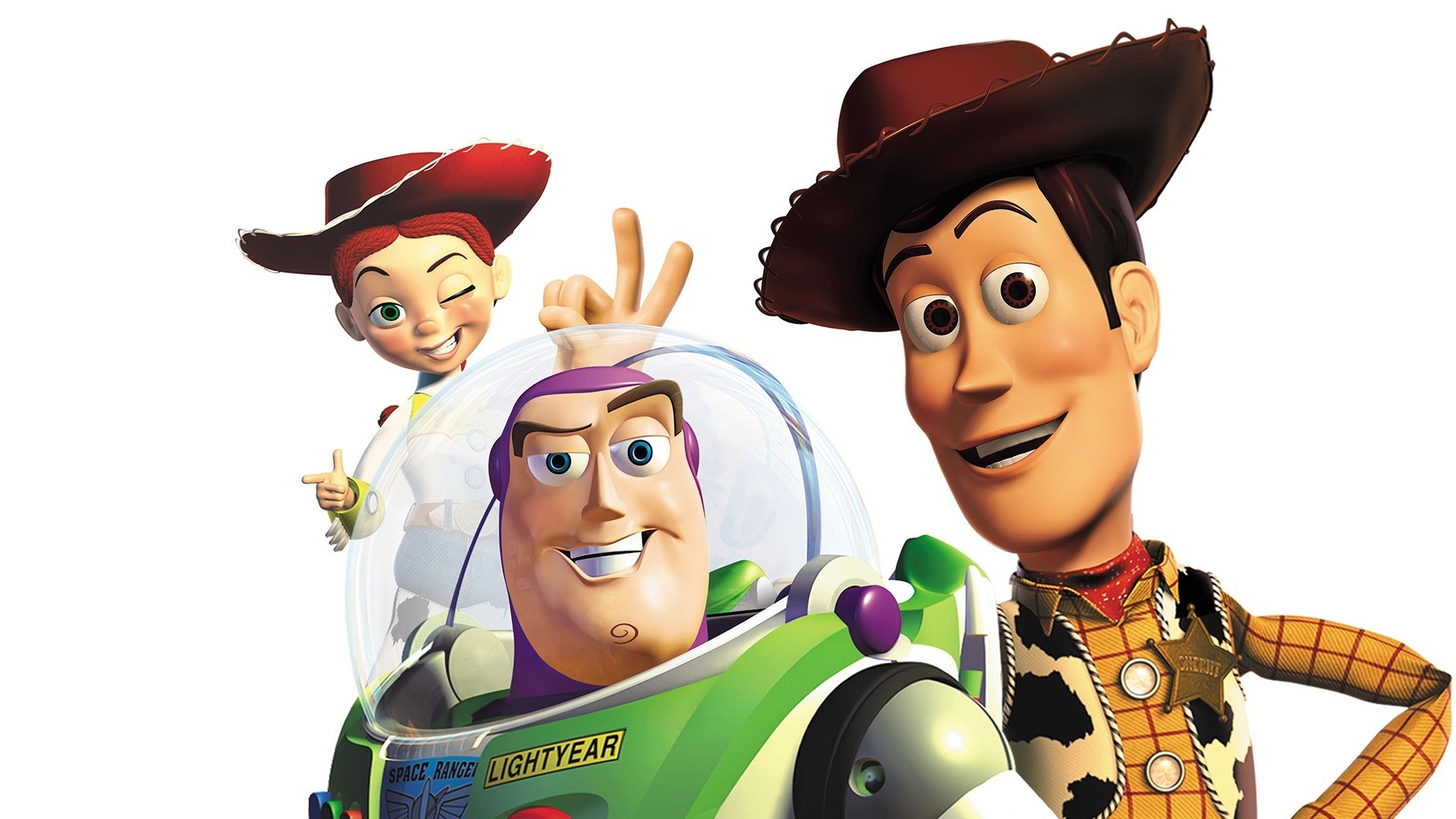 Woody, Buzz Lightyear, and Jessie from Toy Story HD Wallpaper