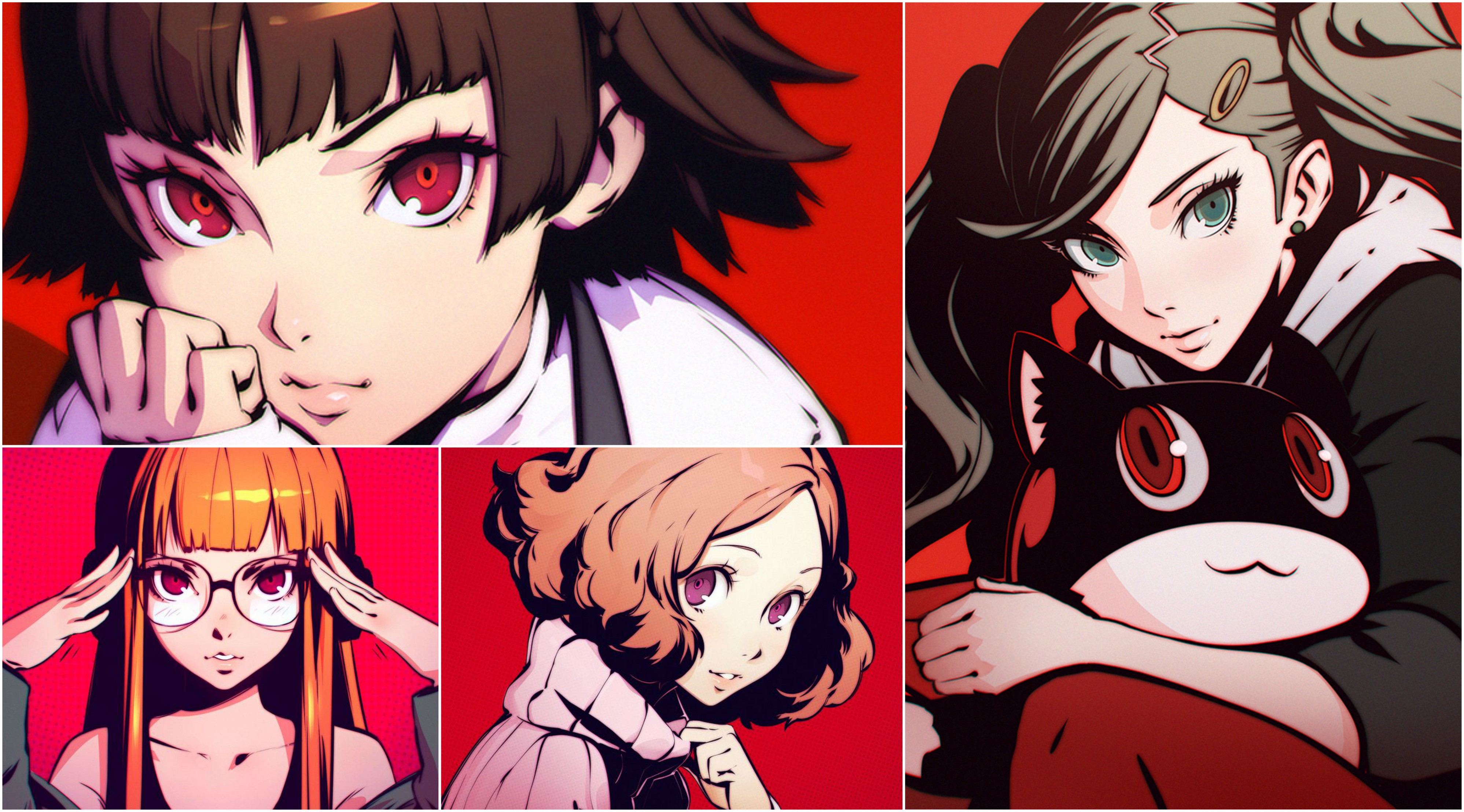Makoto Niijima, Ann Takamaki, Futaba Sakura, and Haru Okumura from Persona 5 HD Wallpaper