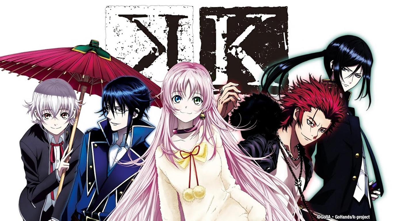 K Project characters with K logo HD Wallpaper