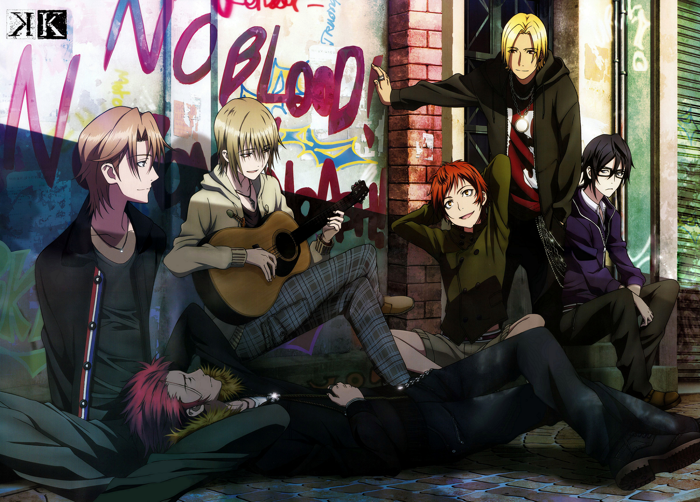 K Project Mikoto Suoh and friends HD Wallpaper