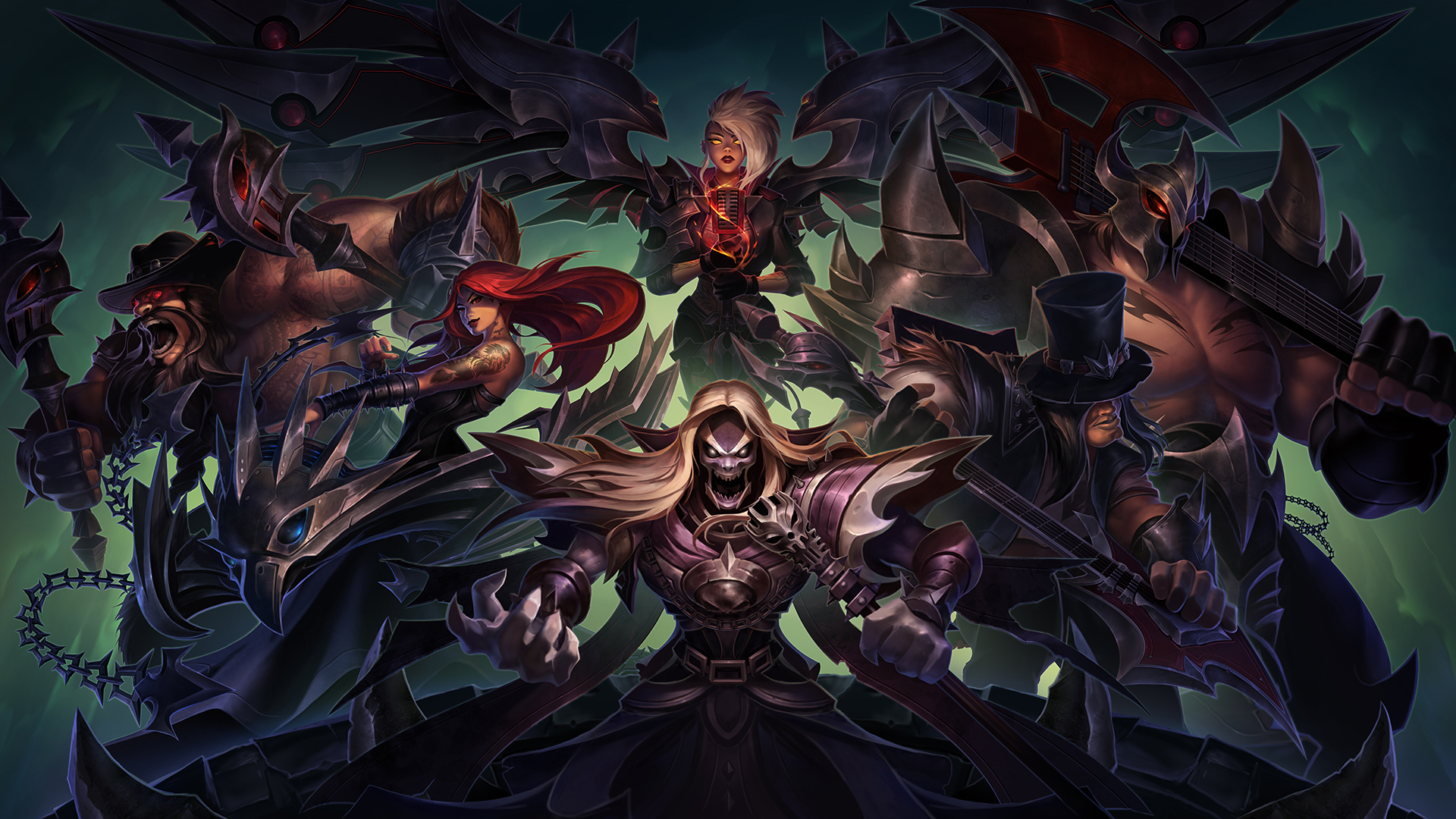 Group of champions from League of Legends HD Wallpaper