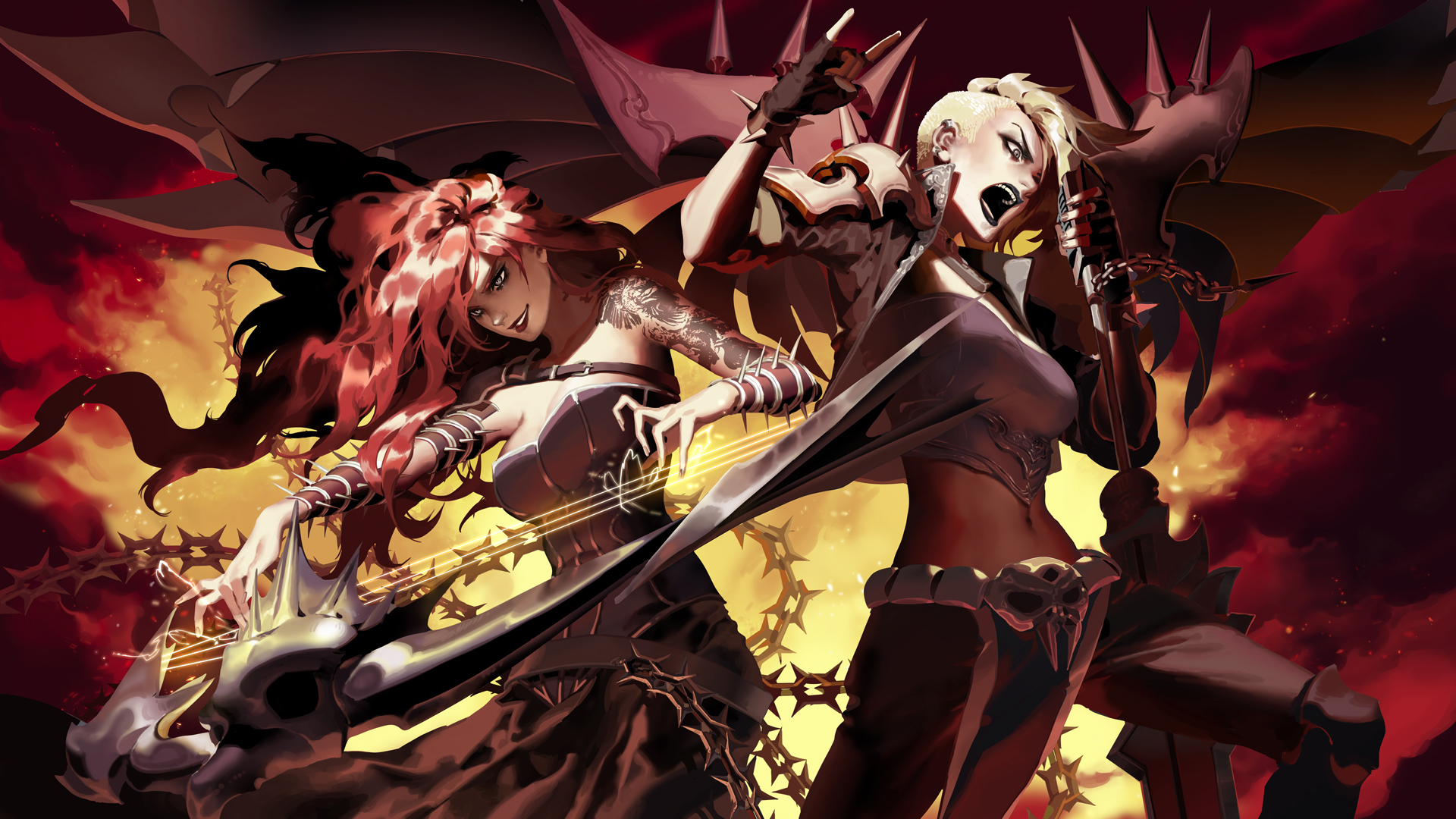 Kayle and Morgana from League of Legends HD Wallpaper