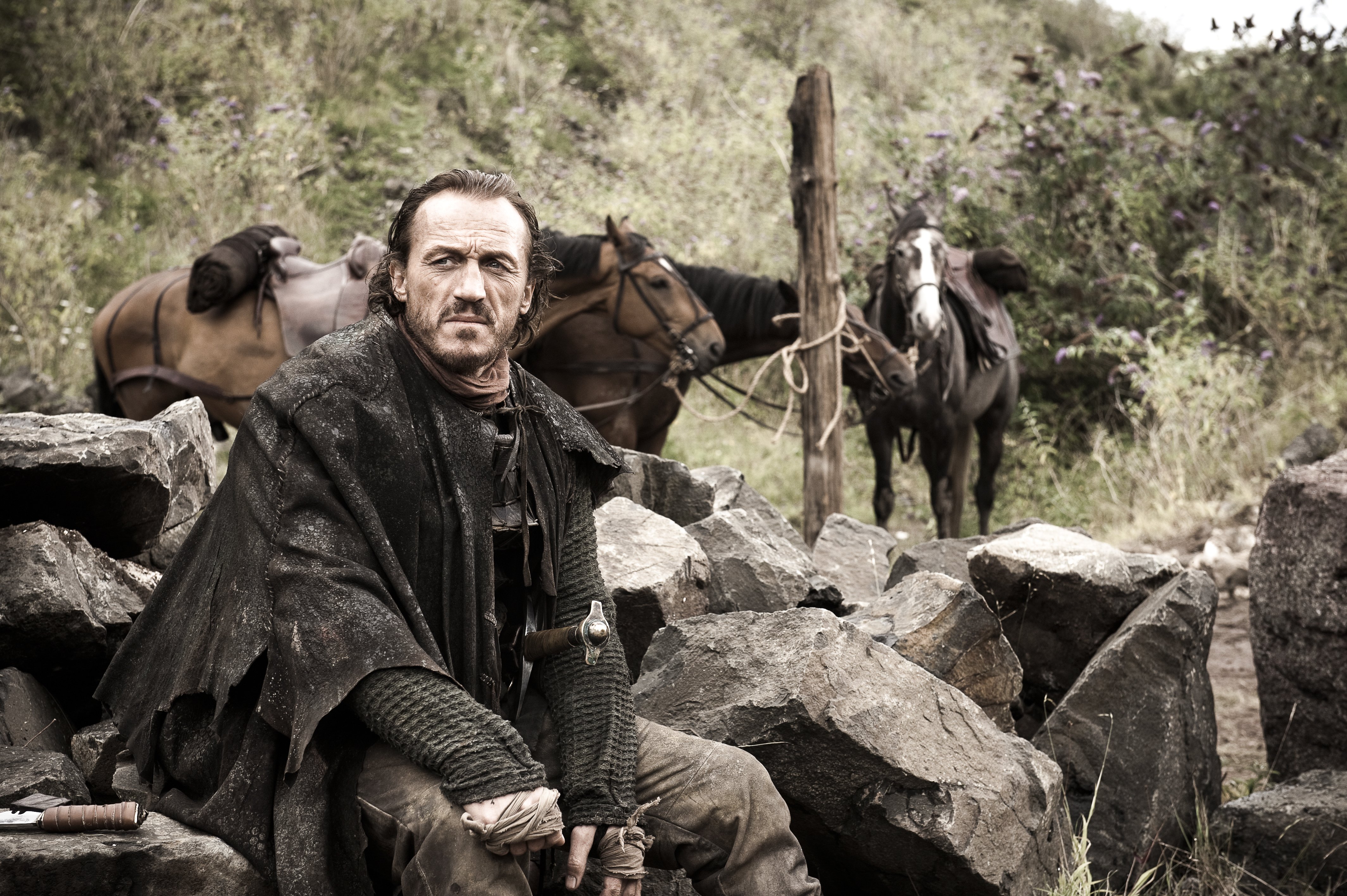 Bronn from Game of Thrones with horses HD Wallpaper