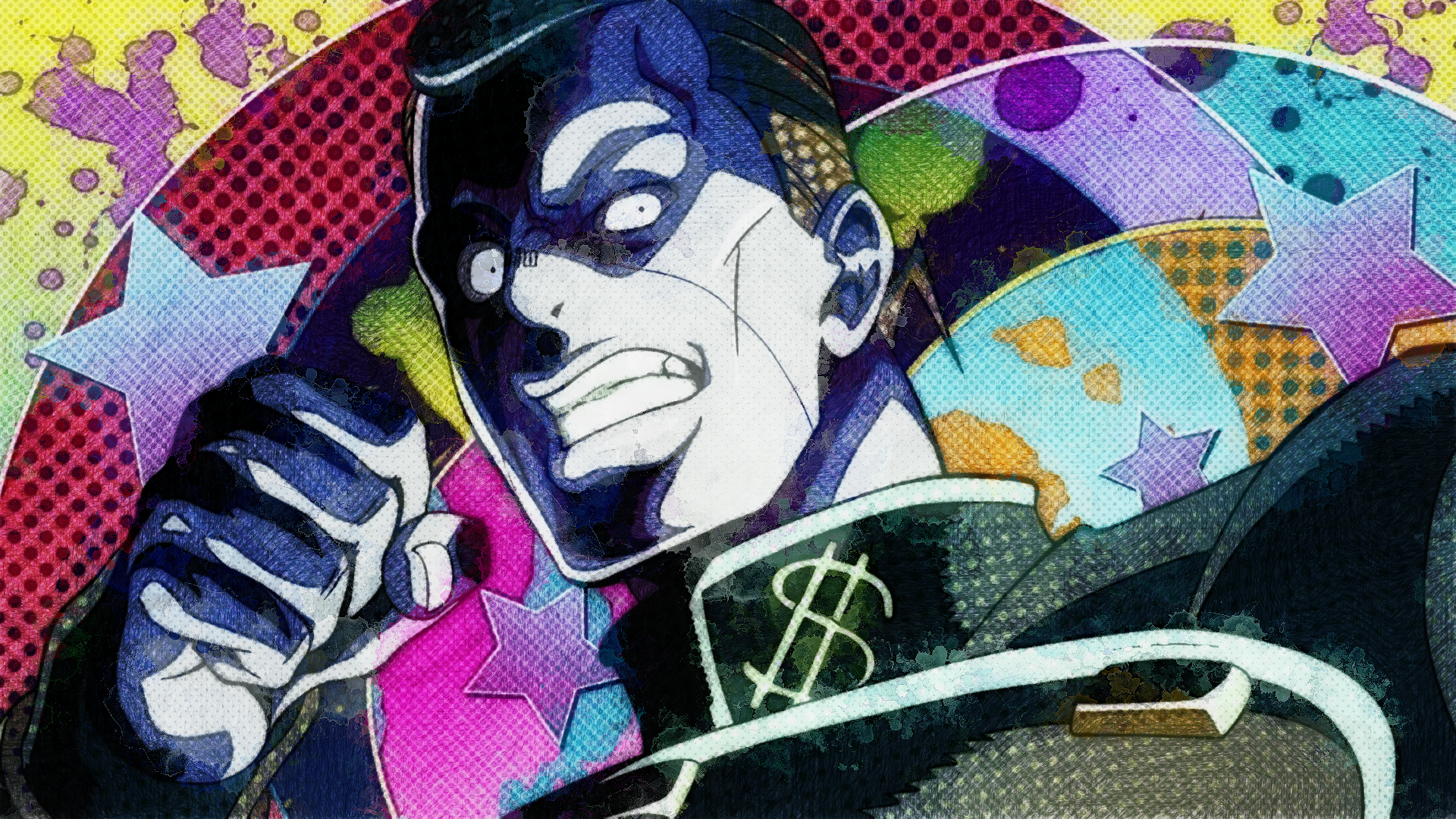 Okuyasu Nijimura from JoJo's Bizarre Adventure HD Wallpaper