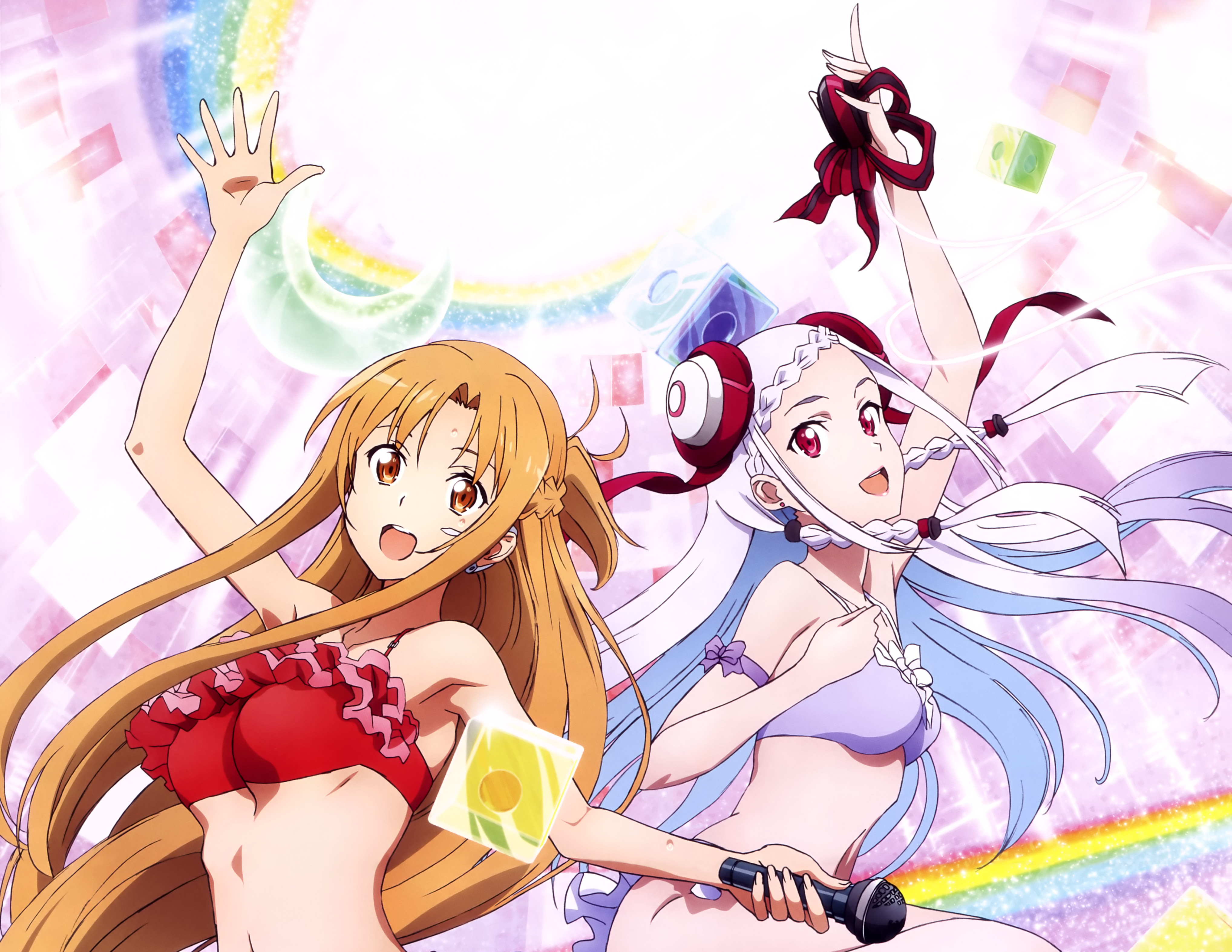 Yuna and Asuna from Sword Art Online HD Wallpaper