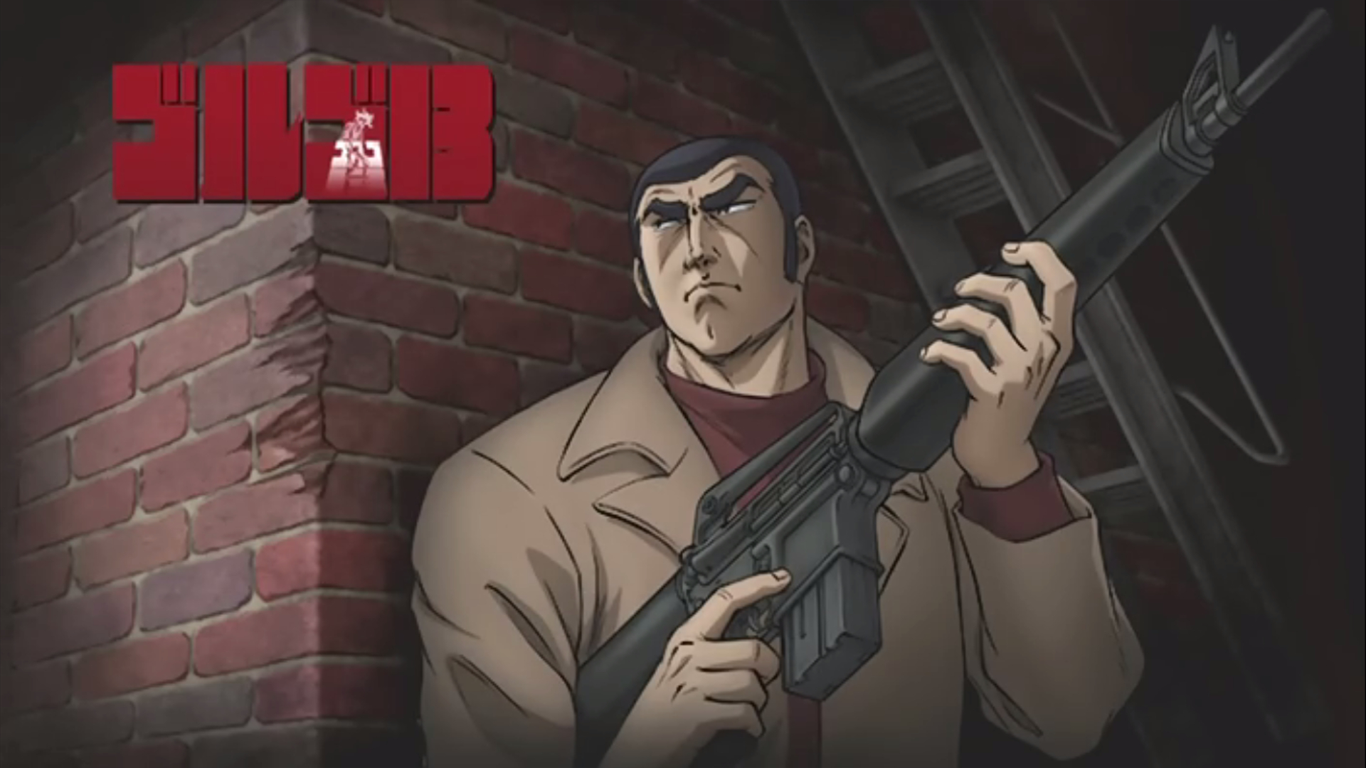 Golgo 13 with an Assault Rifle HD Wallpaper