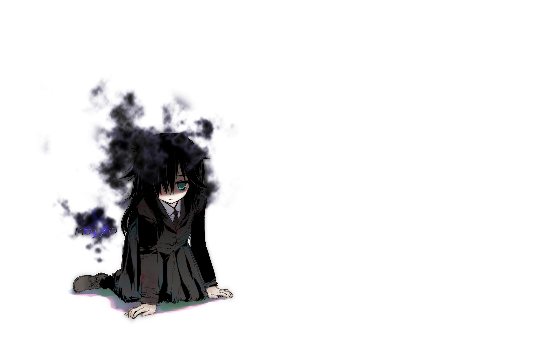 Tomoko Kuroki with dark aura HD Wallpaper