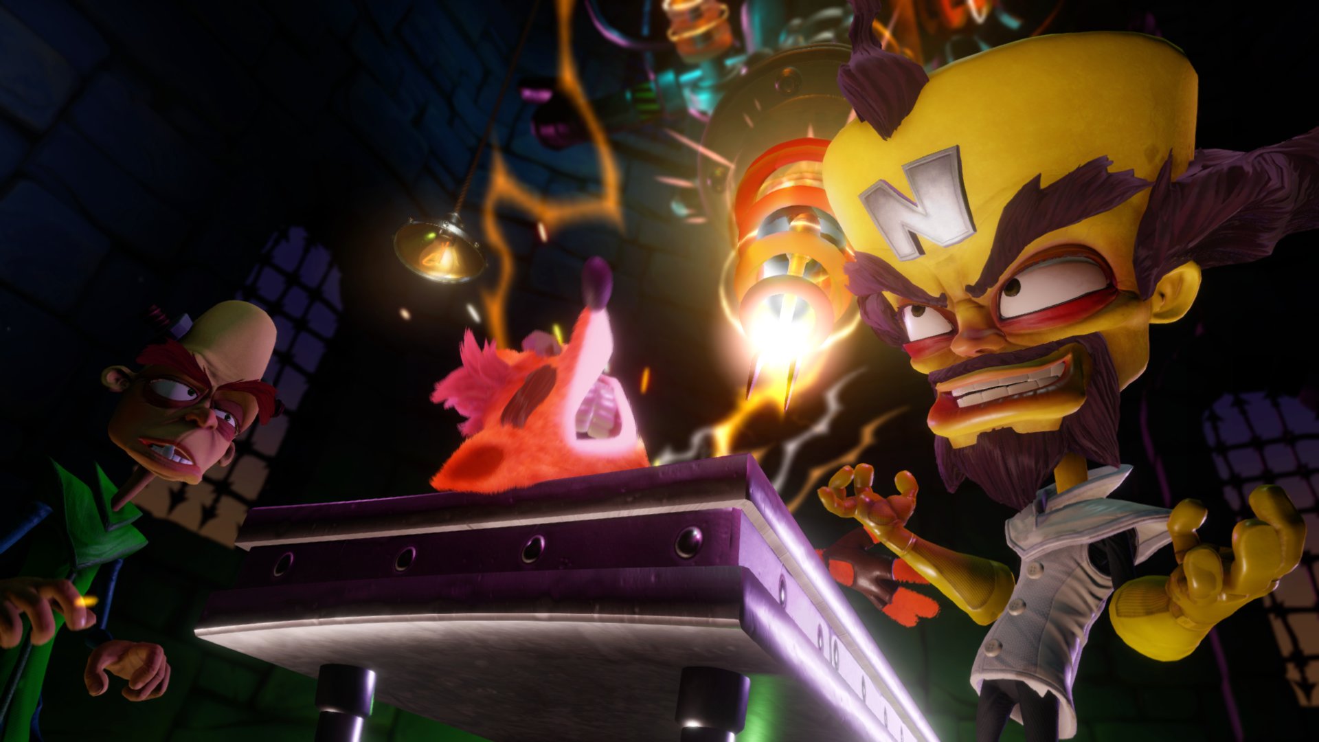 Dr. Neo Cortex and Dr. N. Gin from Crash Bandicoot HD Wallpaper