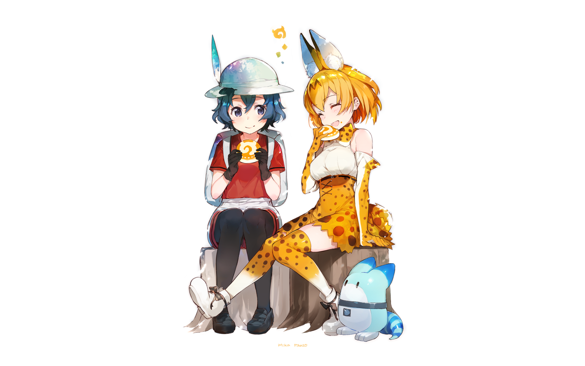 Serval from Kemono Friends and friend HD Wallpaper