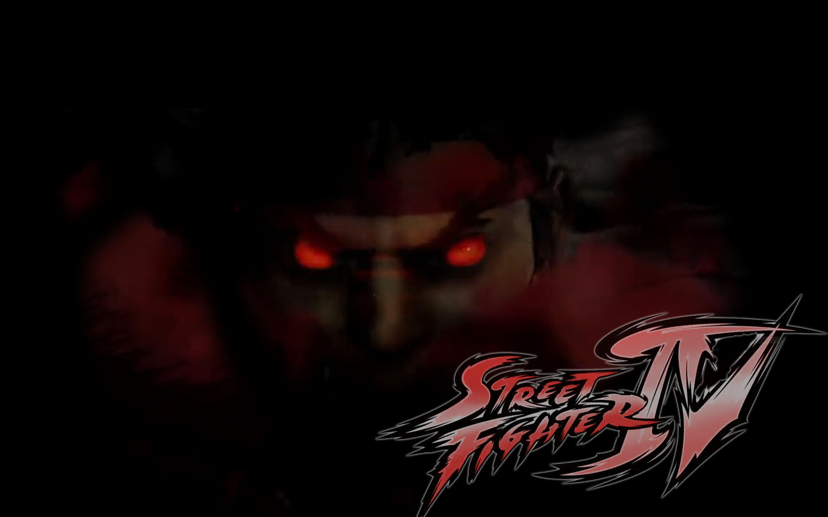 Ryu from Street Fighter IV with glowing red eyes HD Wallpaper
