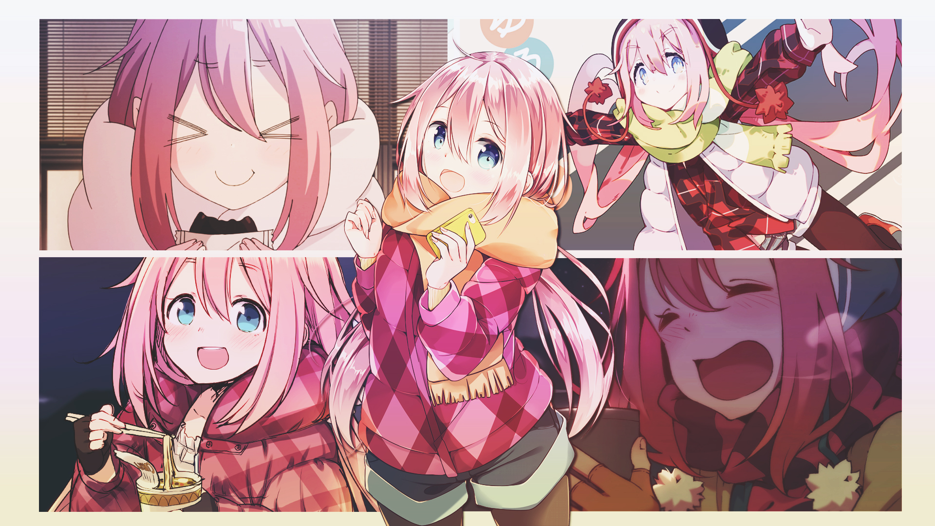 Nadeshiko Kagamihara from Yuru Camp HD Wallpaper