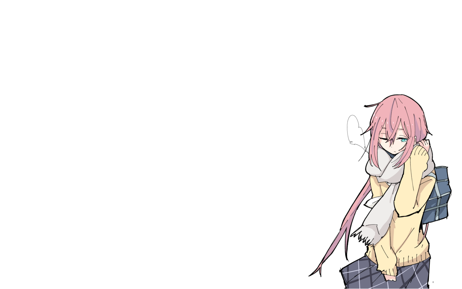 Nadeshiko Kagamihara from Yuru Camp HD Wallpaper