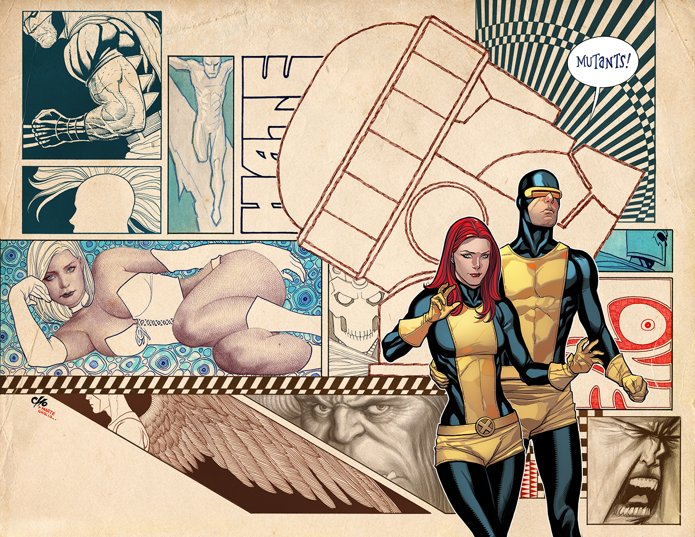 Cyclops and Jean Grey from X-Men HD Wallpaper
