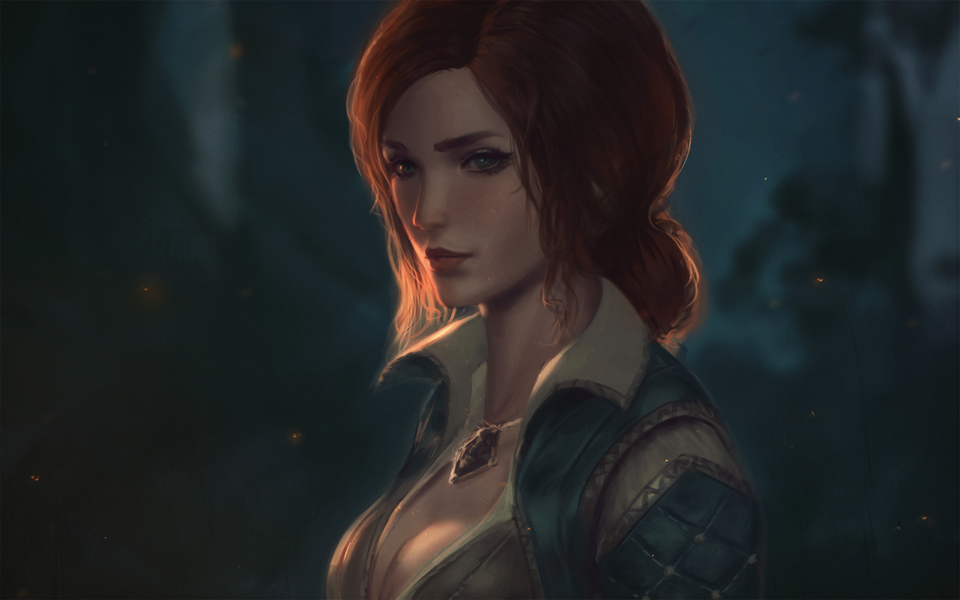 Triss Merigold from The Witcher HD Wallpaper