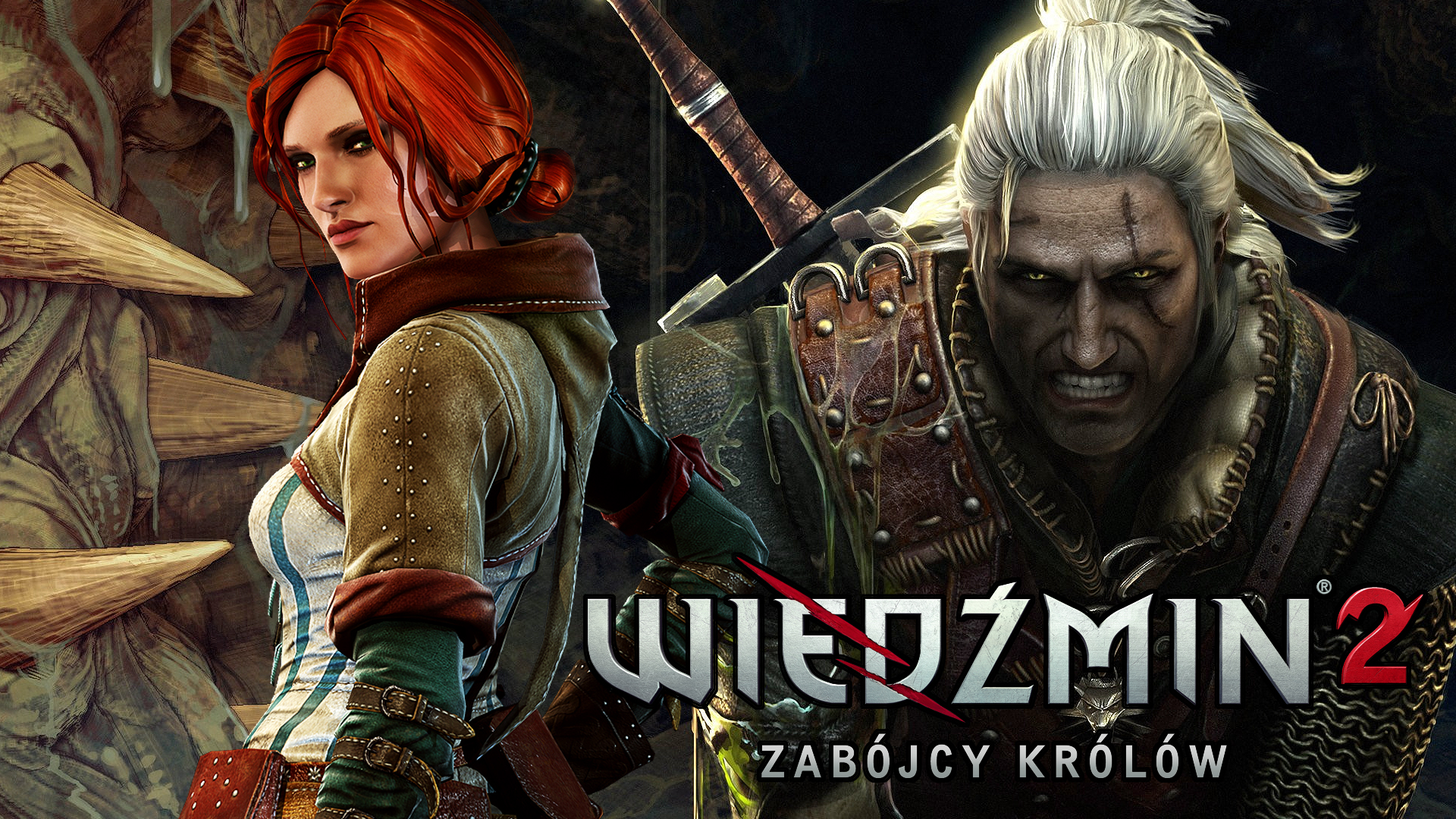 Triss Merigold and Geralt from The Witcher 2: Assassins of Kings HD Wallpaper