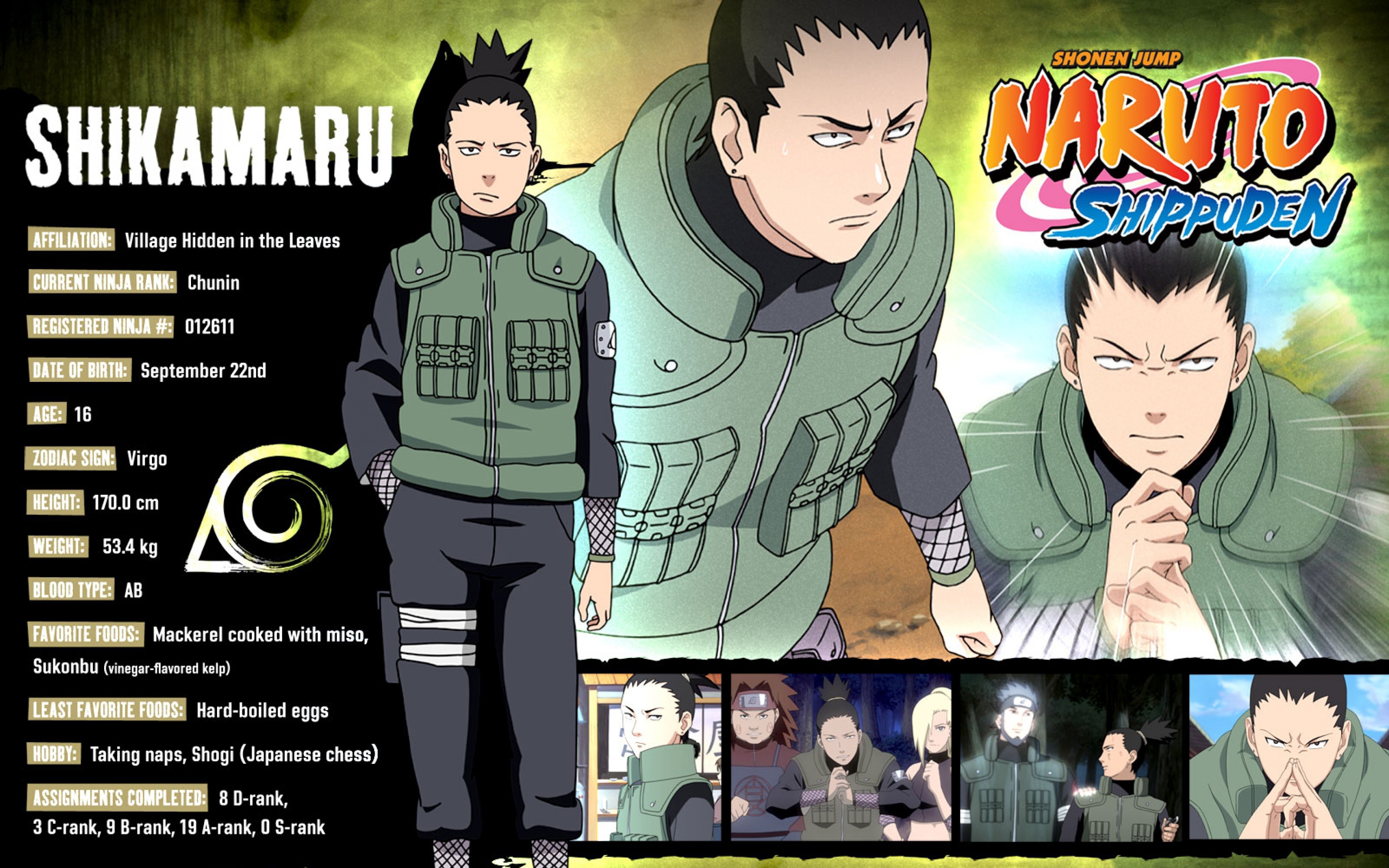 Shikamaru Nara from Naruto Shippuden HD Wallpaper