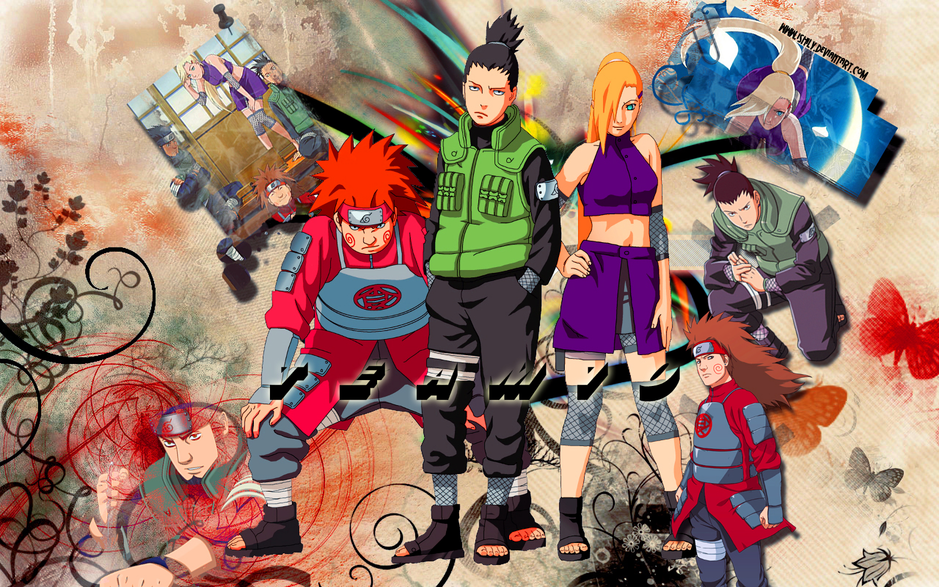 Shikamaru Nara and friends from Naruto HD Wallpaper