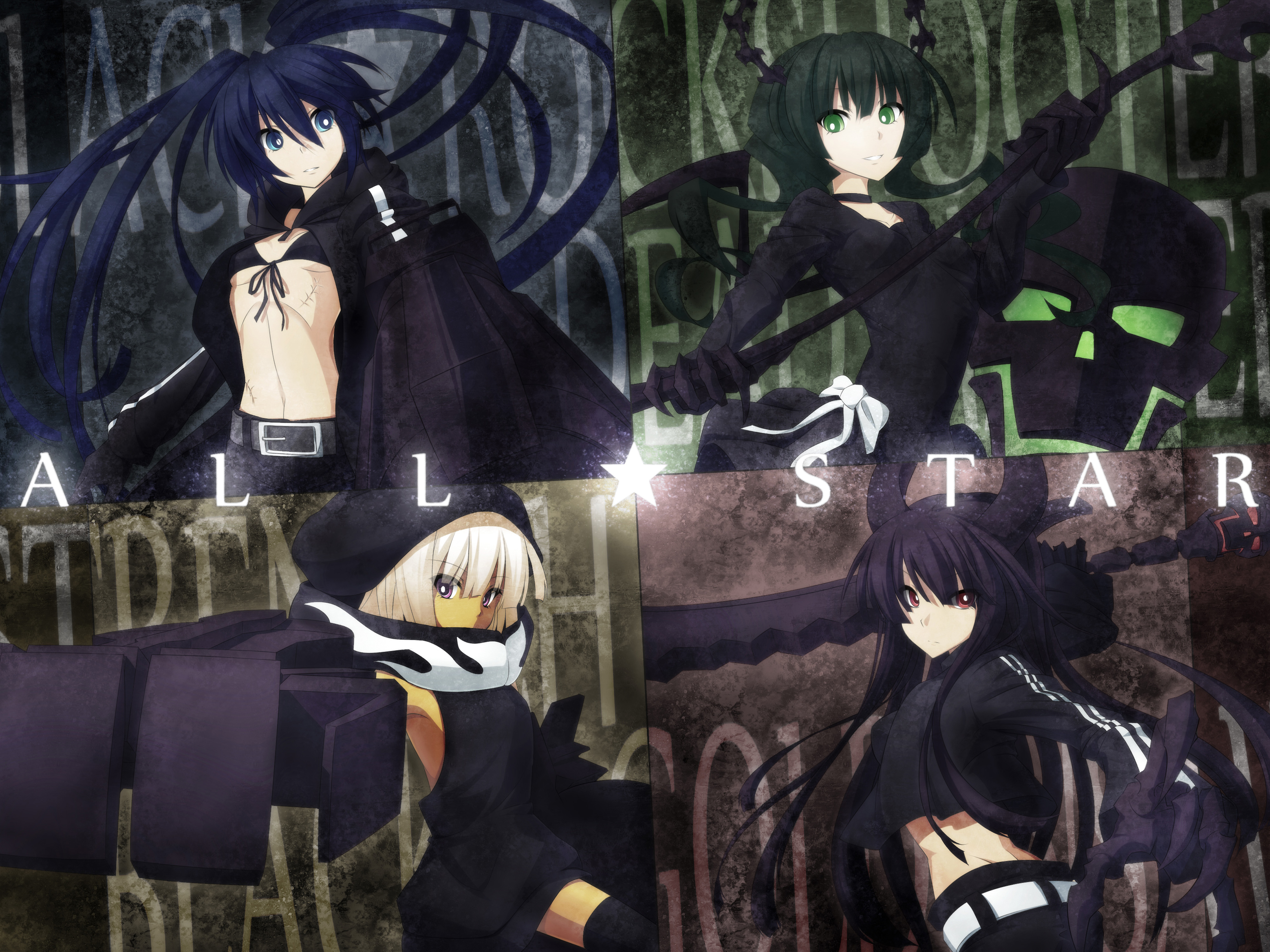 Black Rock Shooter All Star HD Wallpaper