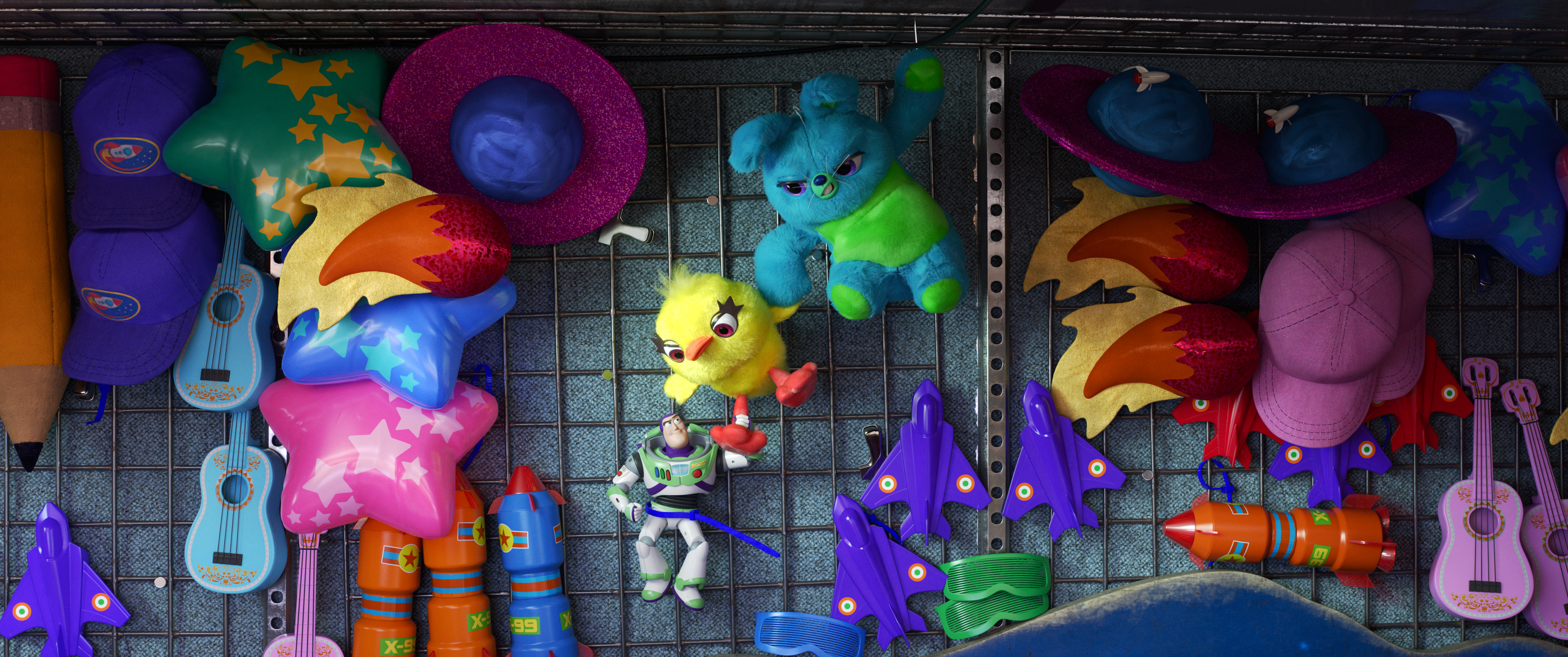 Buzz Lightyear and toys from Toy Story HD Wallpaper