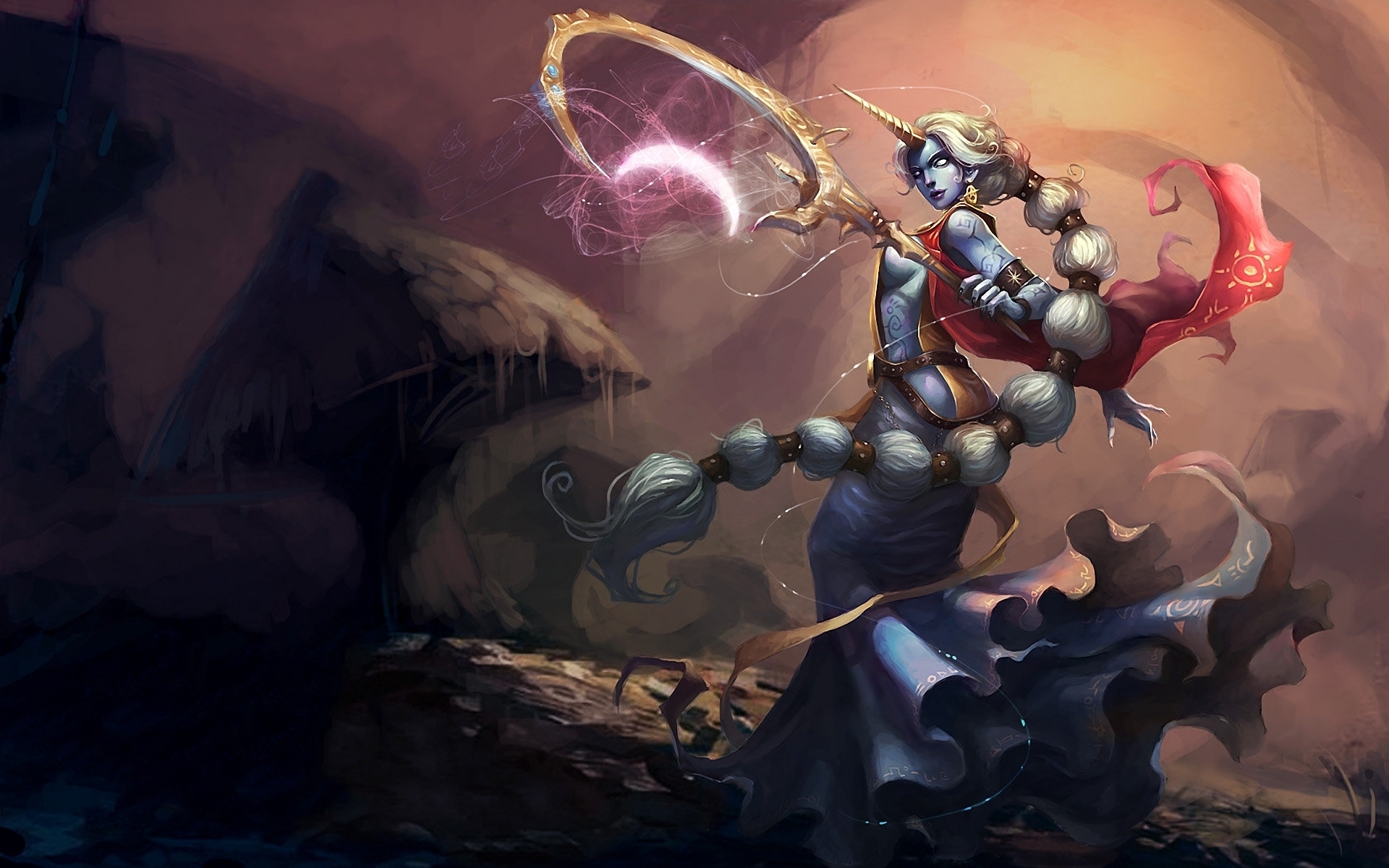 Soraka from League of Legends HD Wallpaper