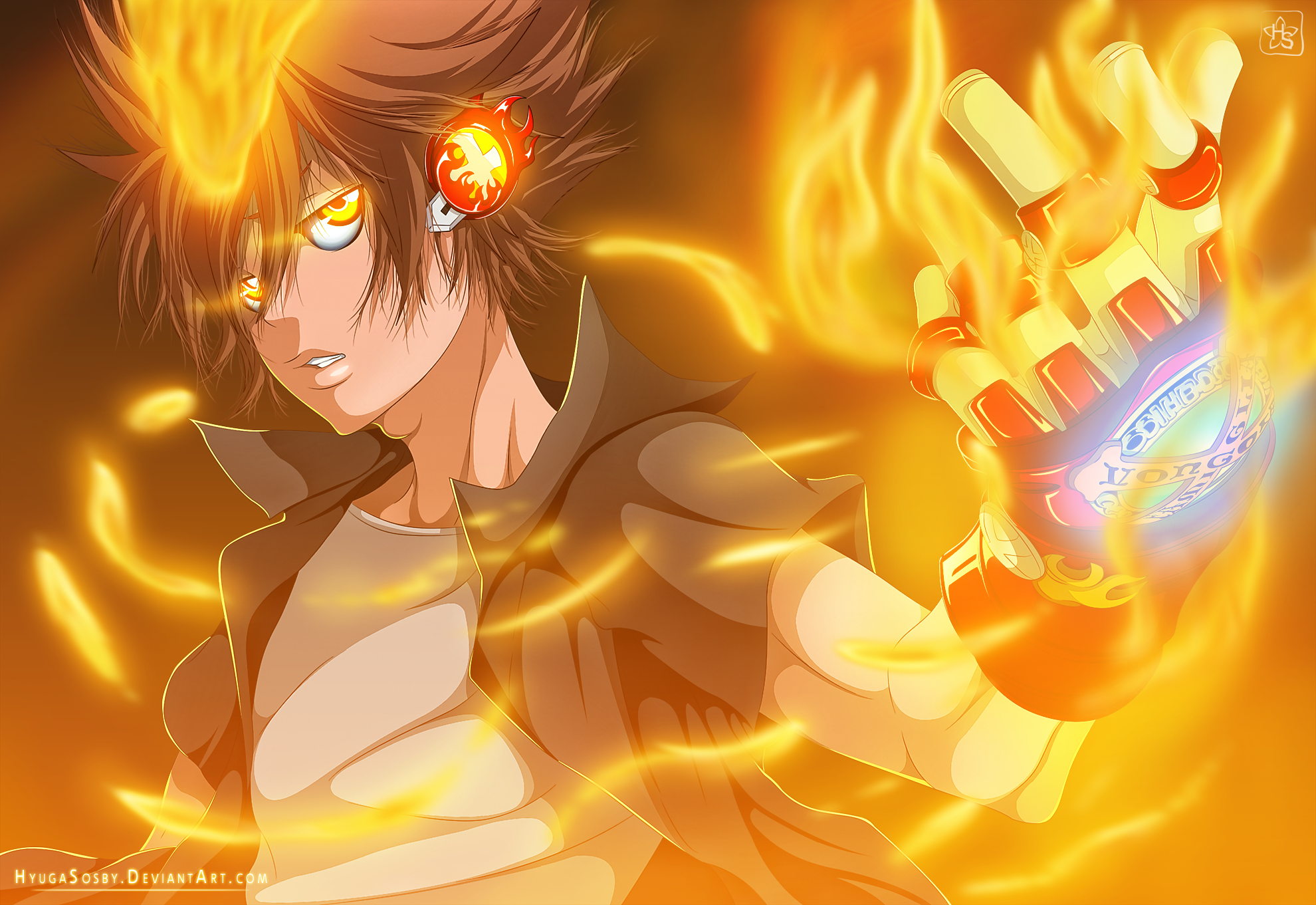 Tsunayoshi Sawada from Reborn! HD Wallpaper