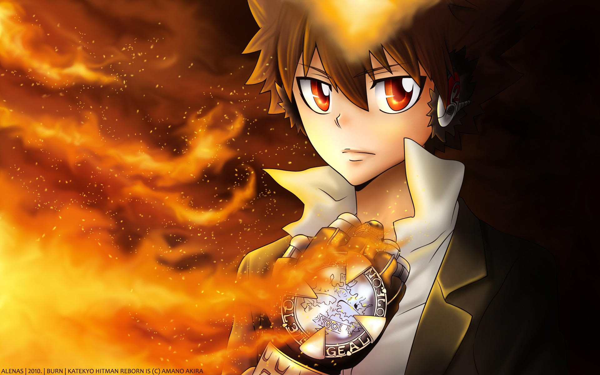 Tsunayoshi Sawada from Katekyo Hitman Reborn! HD Wallpaper