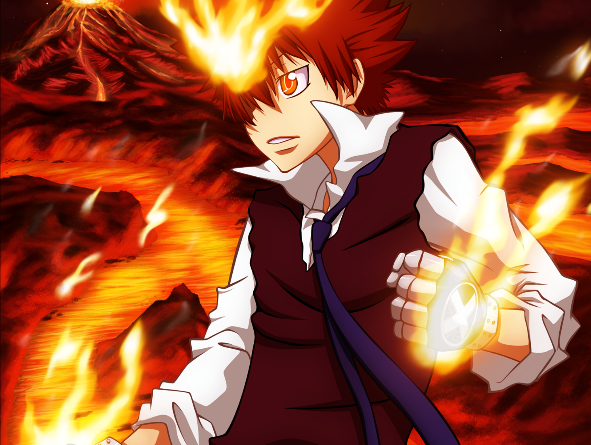 Tsunayoshi Sawada from Reborn! HD Wallpaper