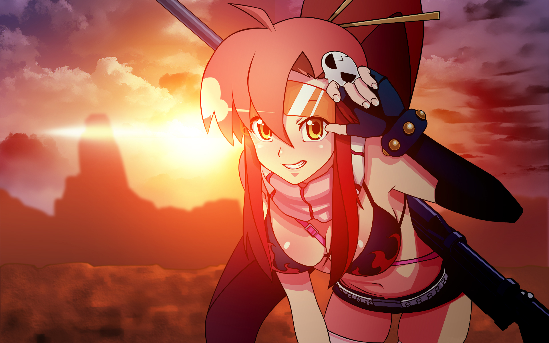 Yoko Littner from Gurren Lagann HD Wallpaper