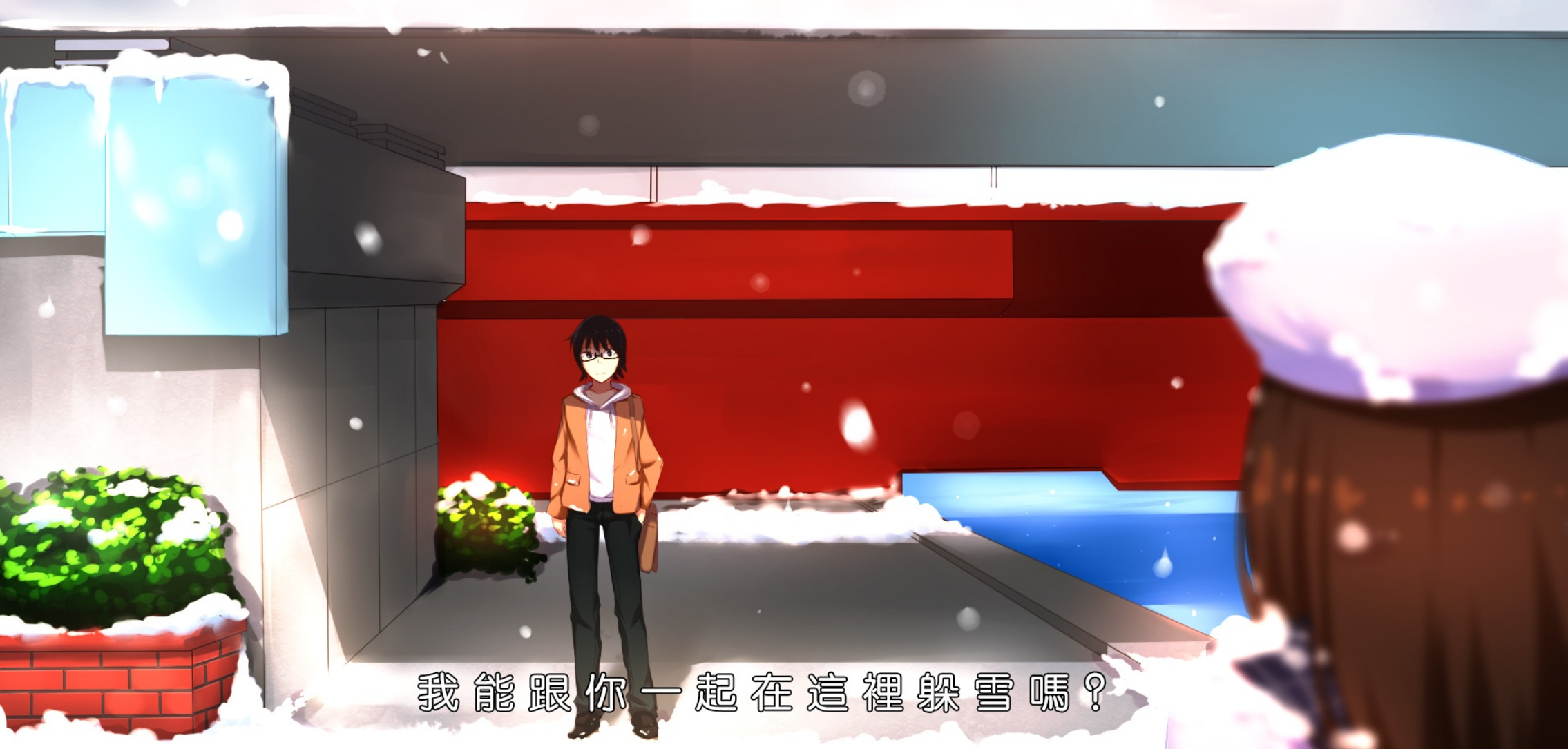 Satoru Fujinuma in the snow HD Wallpaper