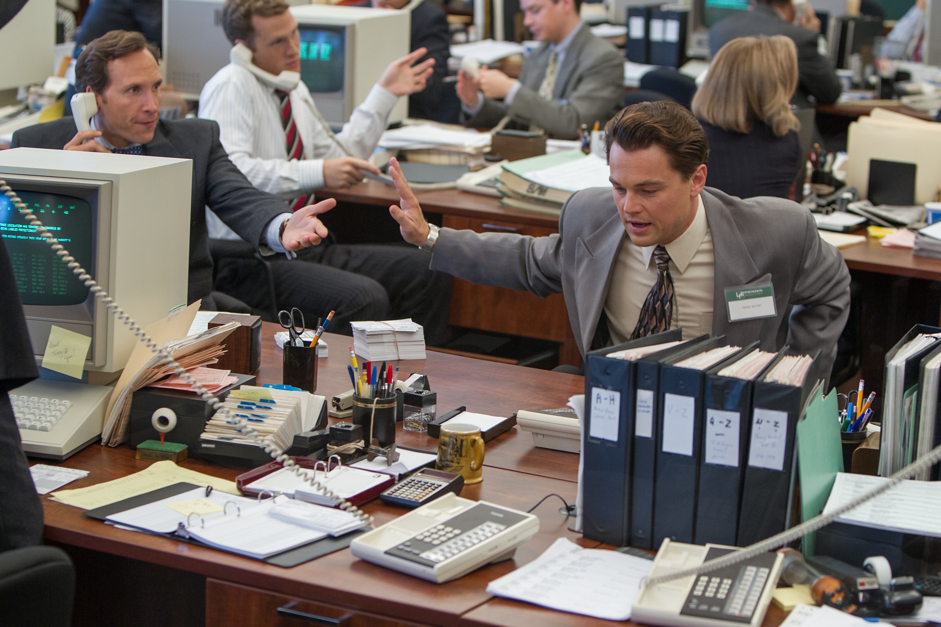 Jordan Belfort in The Wolf of Wall Street HD Wallpaper