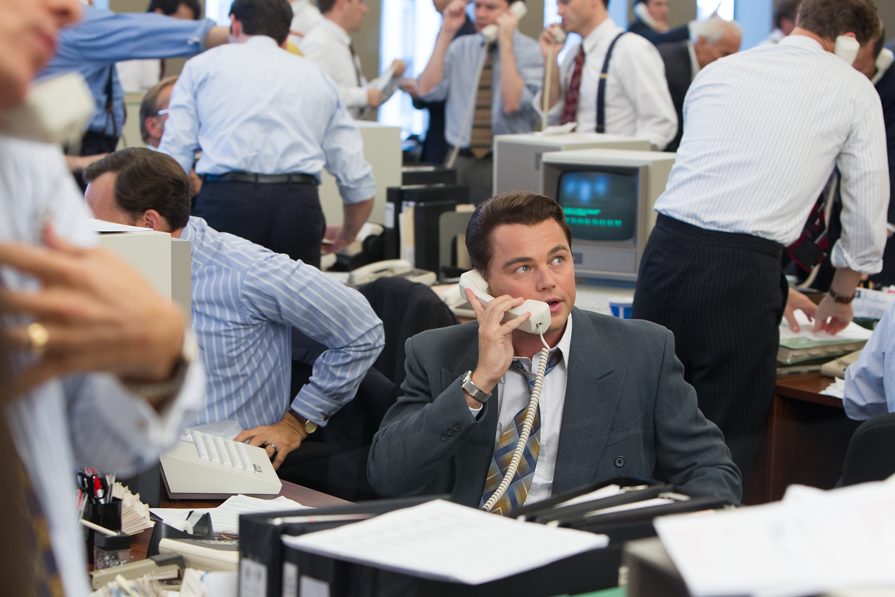 Jordan Belfort in The Wolf of Wall Street HD Wallpaper