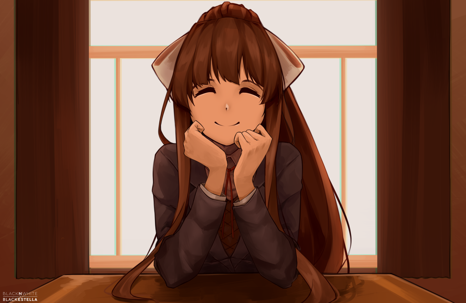 Monika from Doki Doki Literature Club! HD Wallpaper