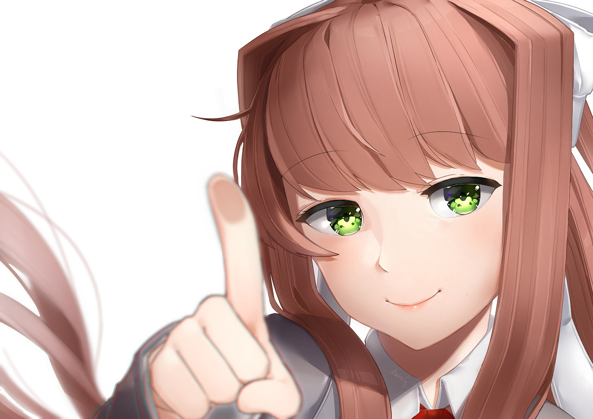 Monika from Doki Doki Literature Club! HD Wallpaper
