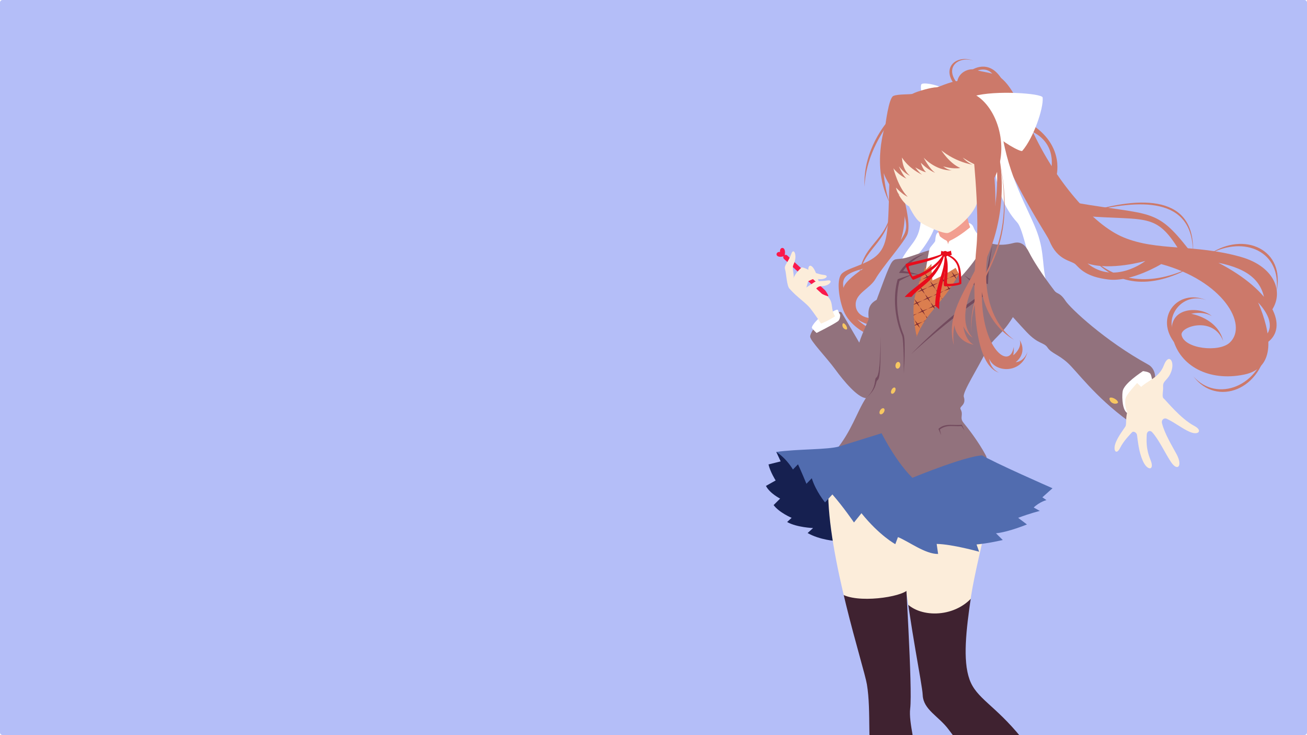 Monika from Doki Doki Literature Club! HD Wallpaper