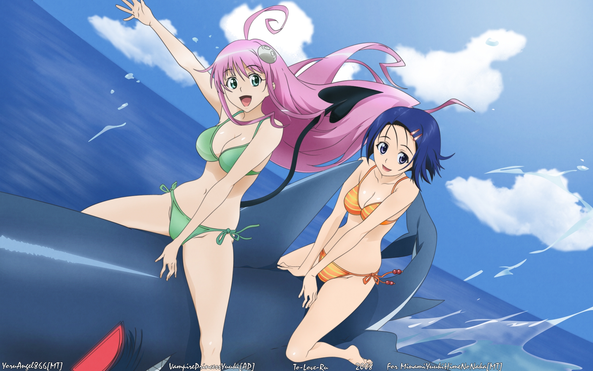 Momo Belia Deviluke and Lala Satalin Deviluke from To-Love-Ru HD Wallpaper