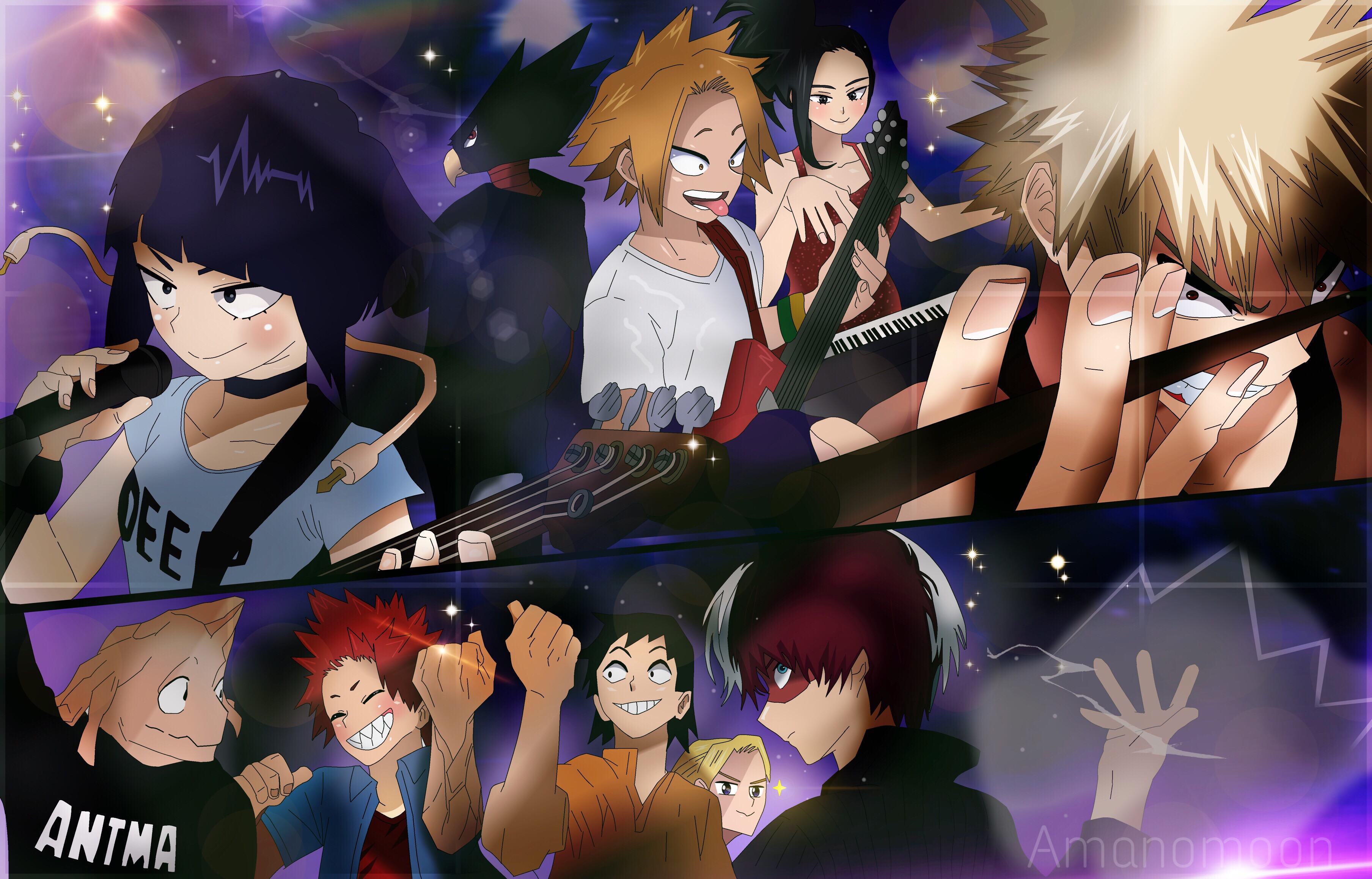 My Hero Academia characters in a band HD Wallpaper