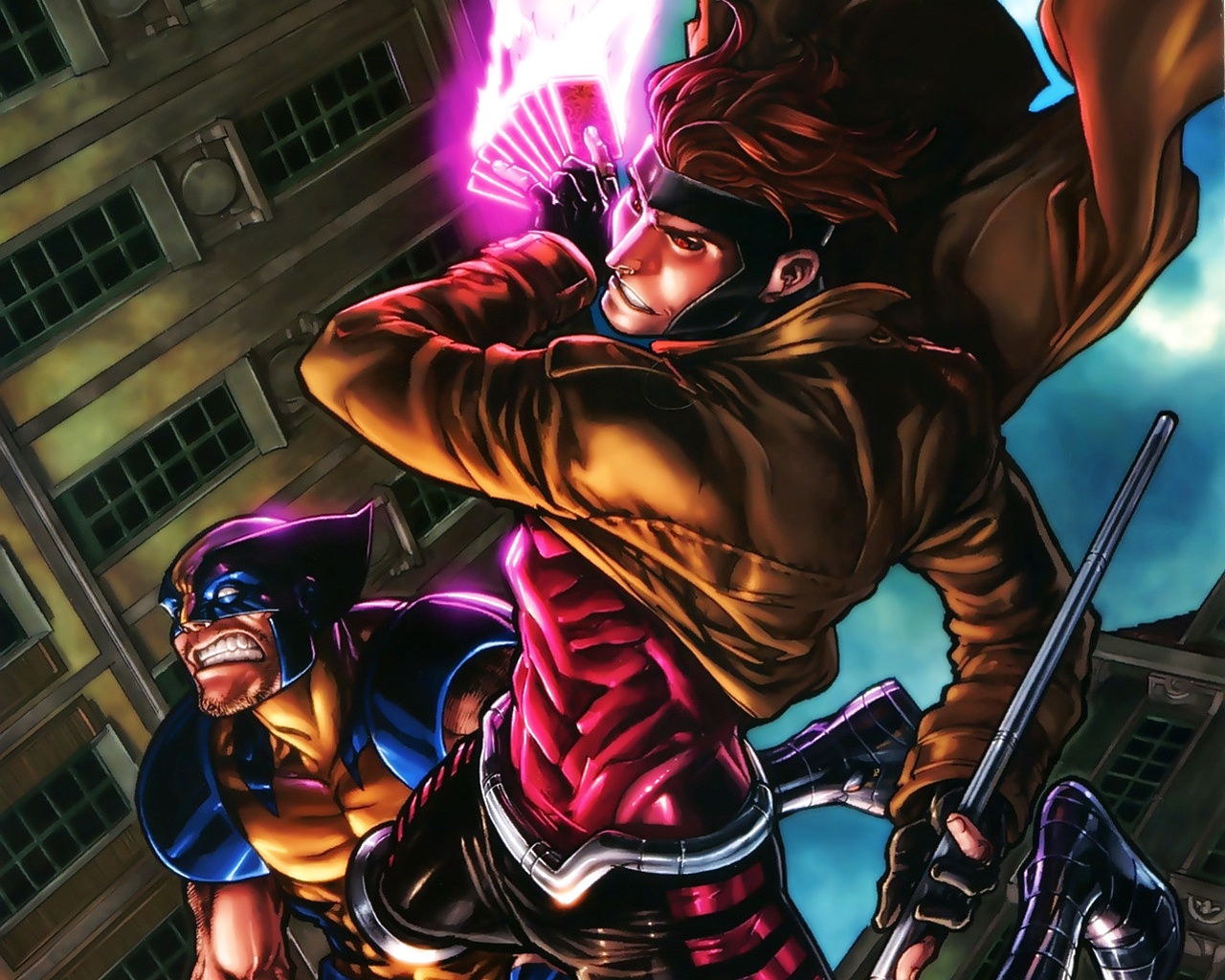 Gambit and Wolverine from X-Men HD Wallpaper