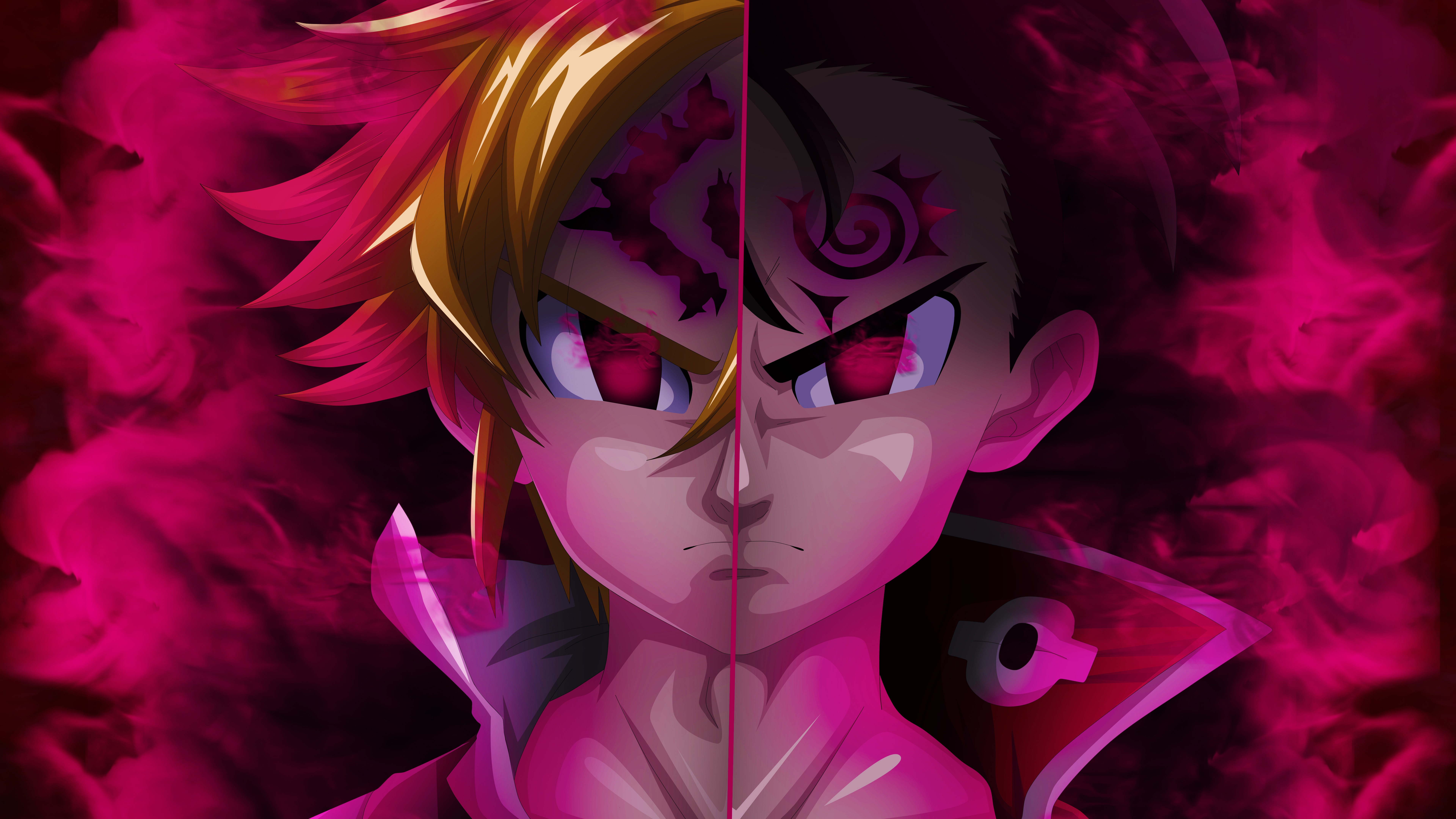 Meliodas and Zeldris from The Seven Deadly Sins HD Wallpaper