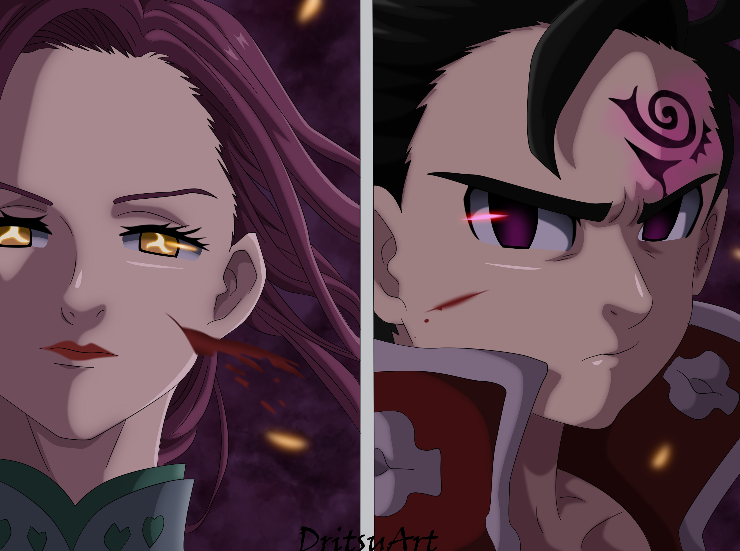 Zeldris and Gelda from The Seven Deadly Sins HD Wallpaper