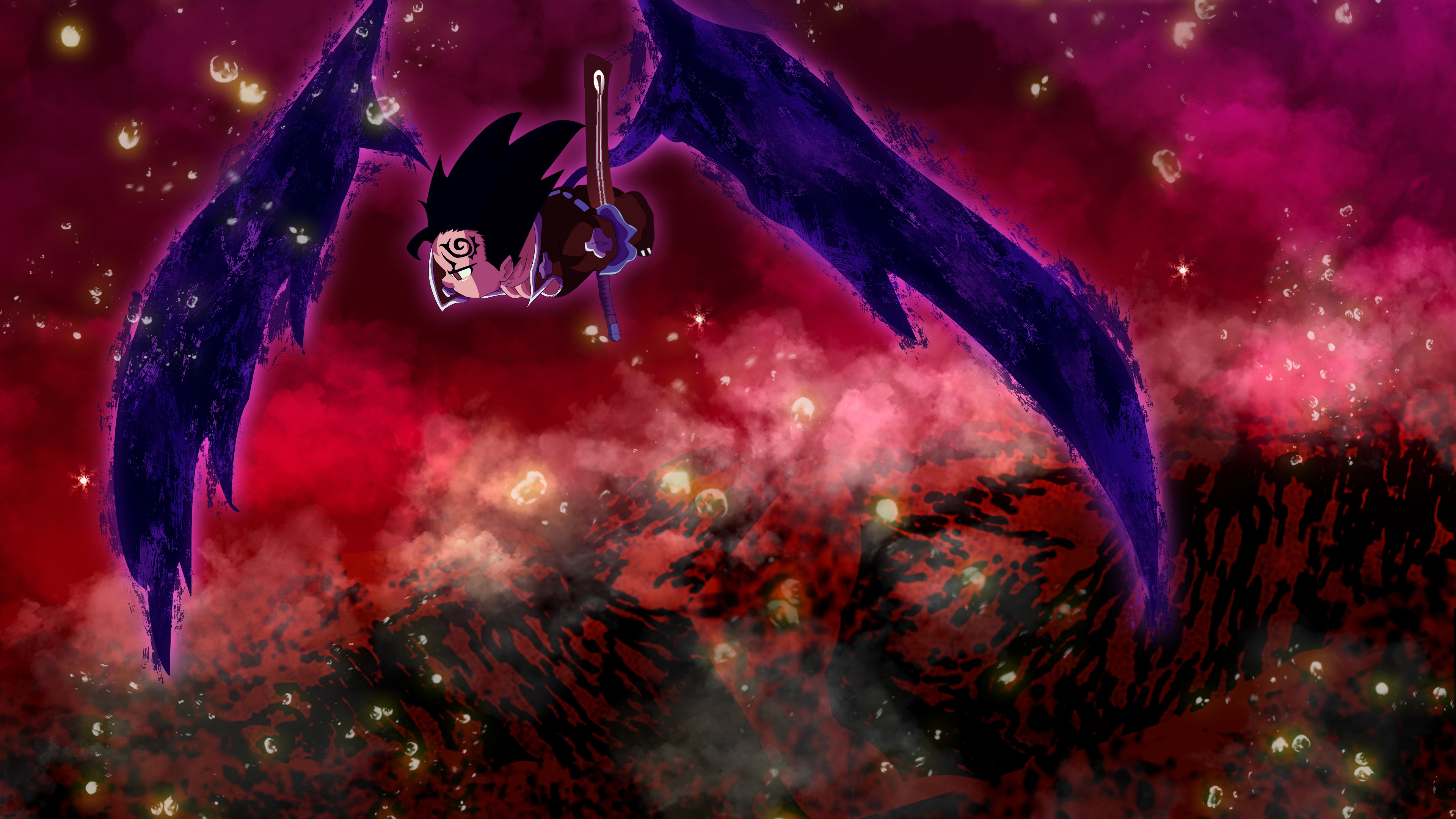 Zeldris from The Seven Deadly Sins with dark wings HD Wallpaper