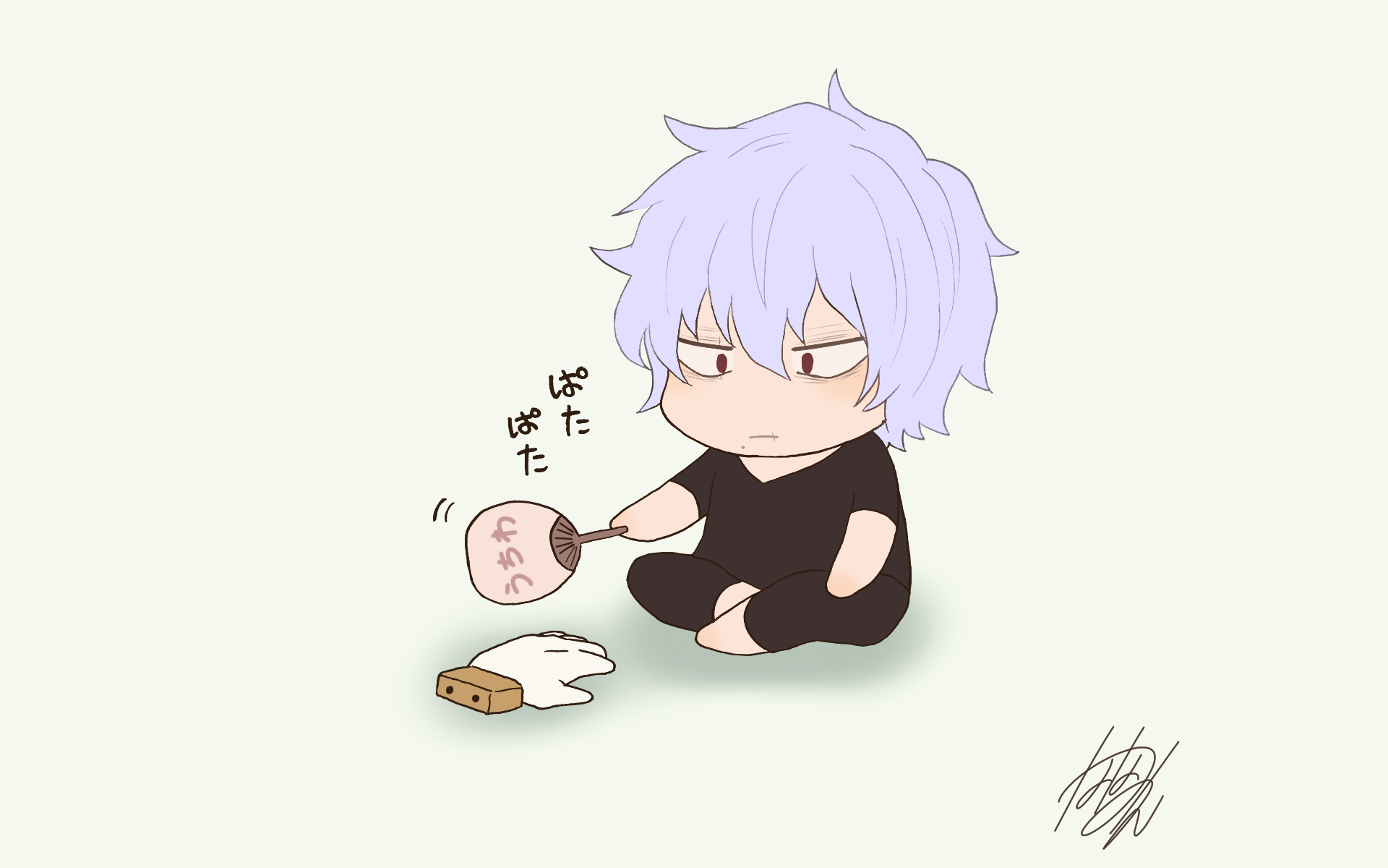 Tomura Shigaraki from My Hero Academia with a fan HD Wallpaper