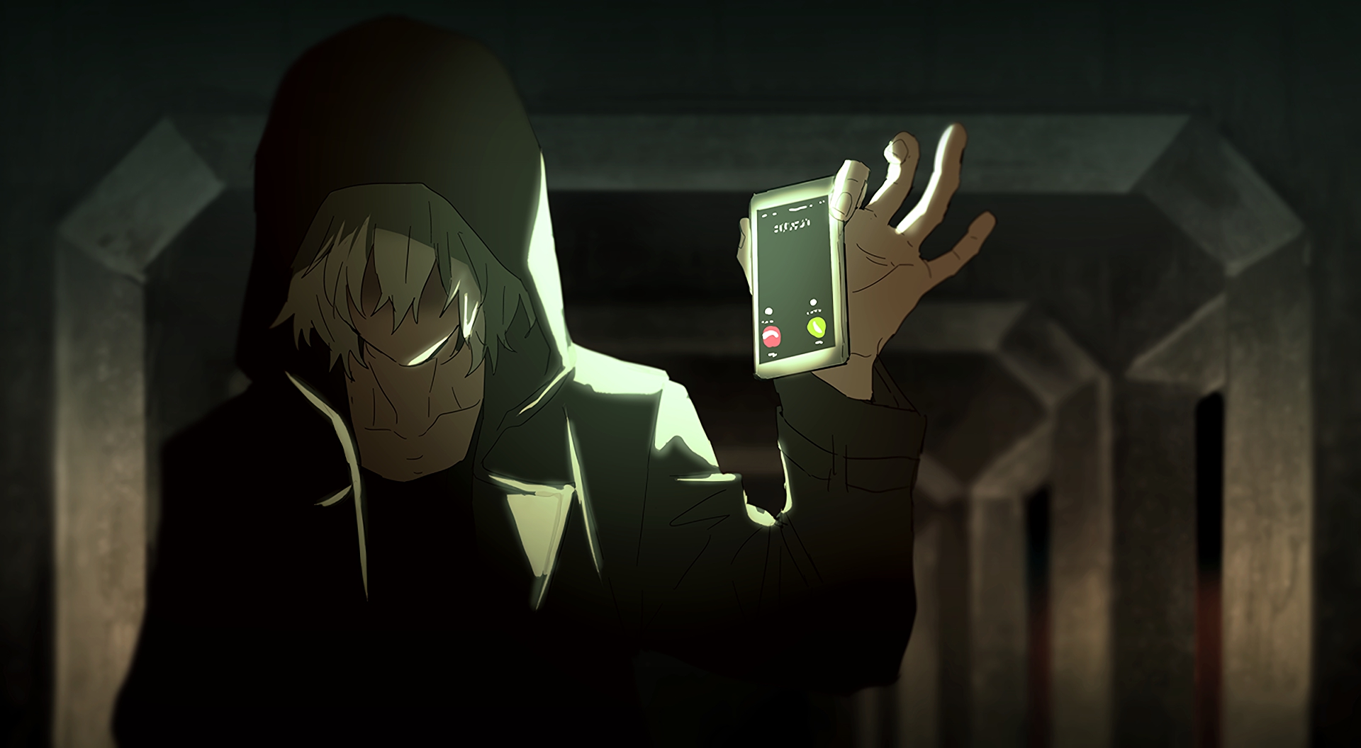 Tomura Shigaraki holding a phone HD Wallpaper