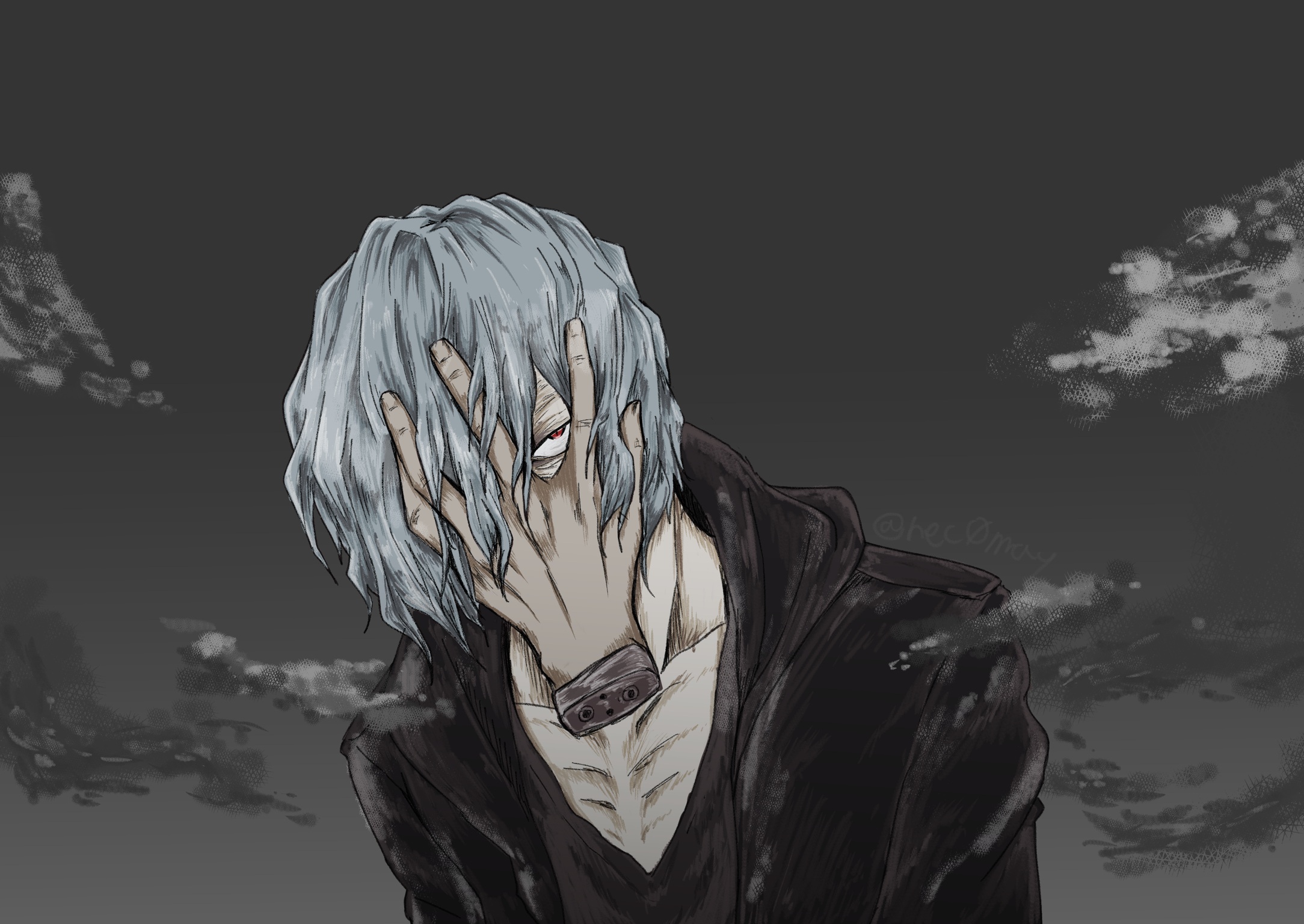 Tomura Shigaraki with Hand Covering Face HD Wallpaper