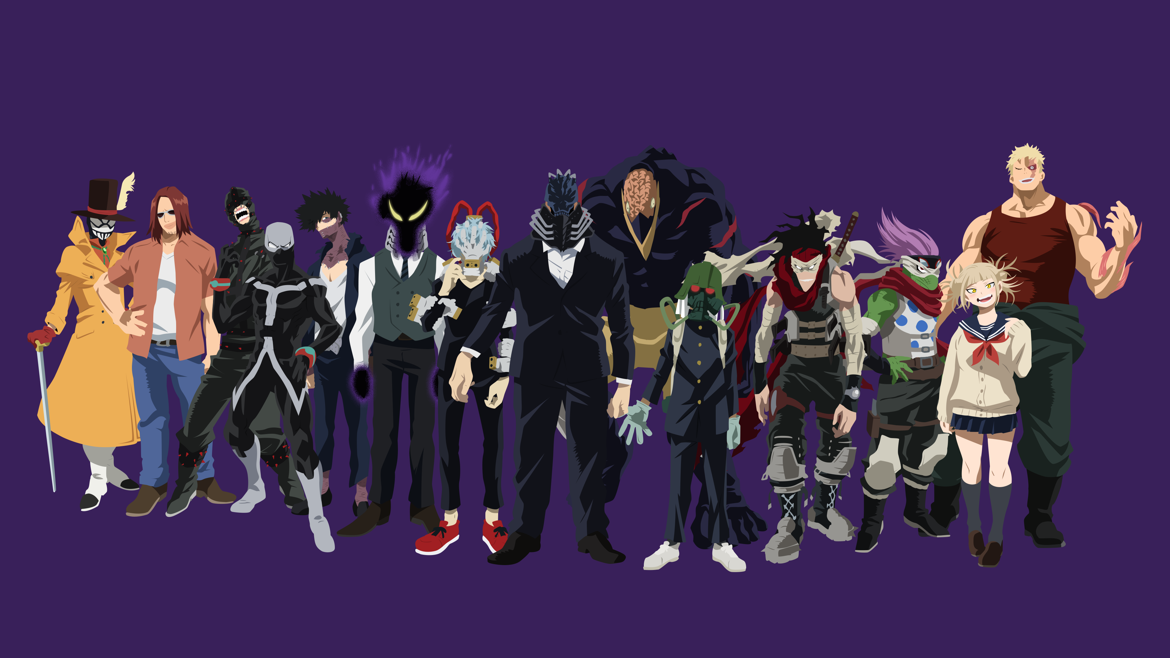 My Hero Academia Villains Group HD Wallpaper