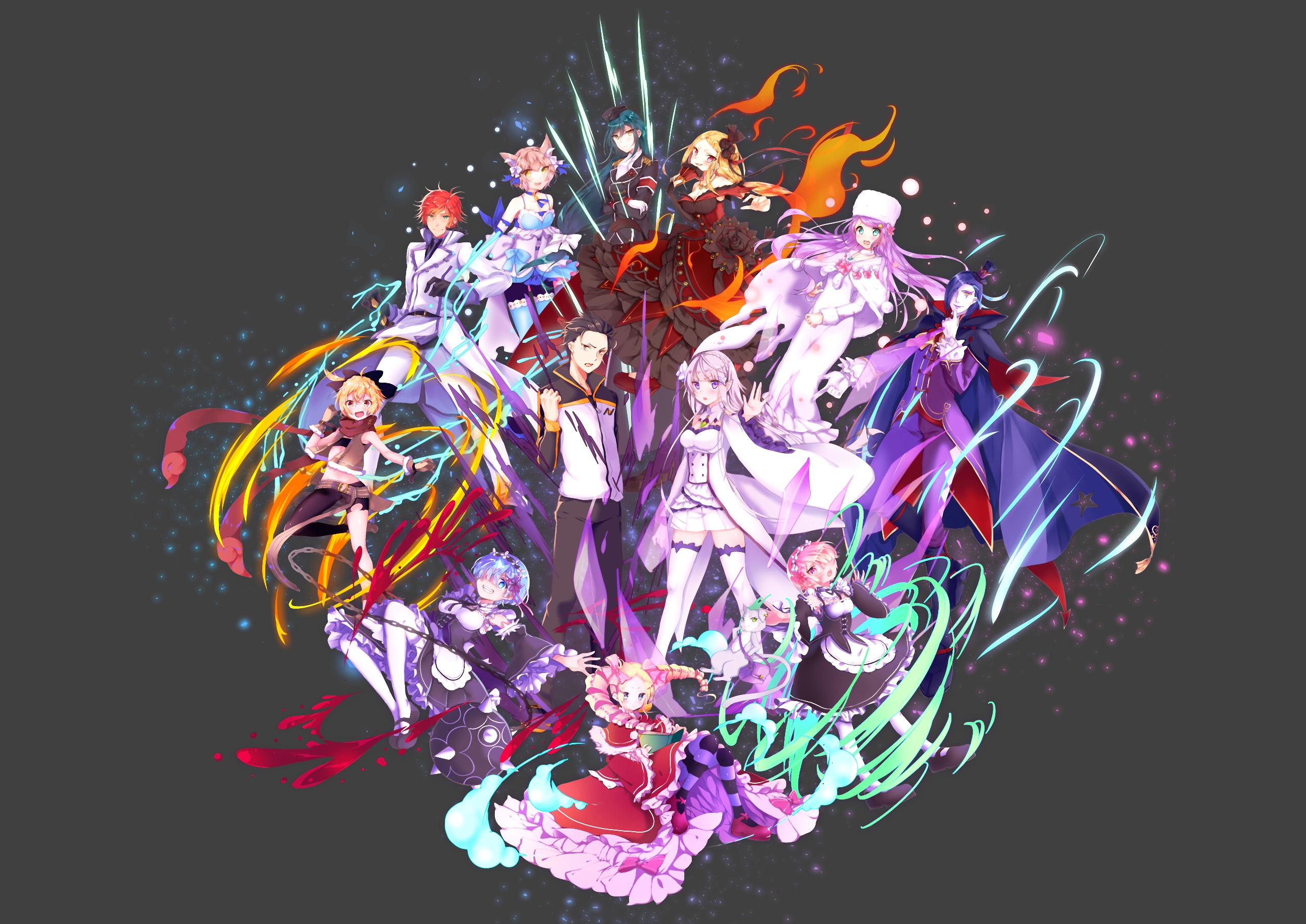 Characters from Re:ZERO - Starting Life in Another World HD Wallpaper