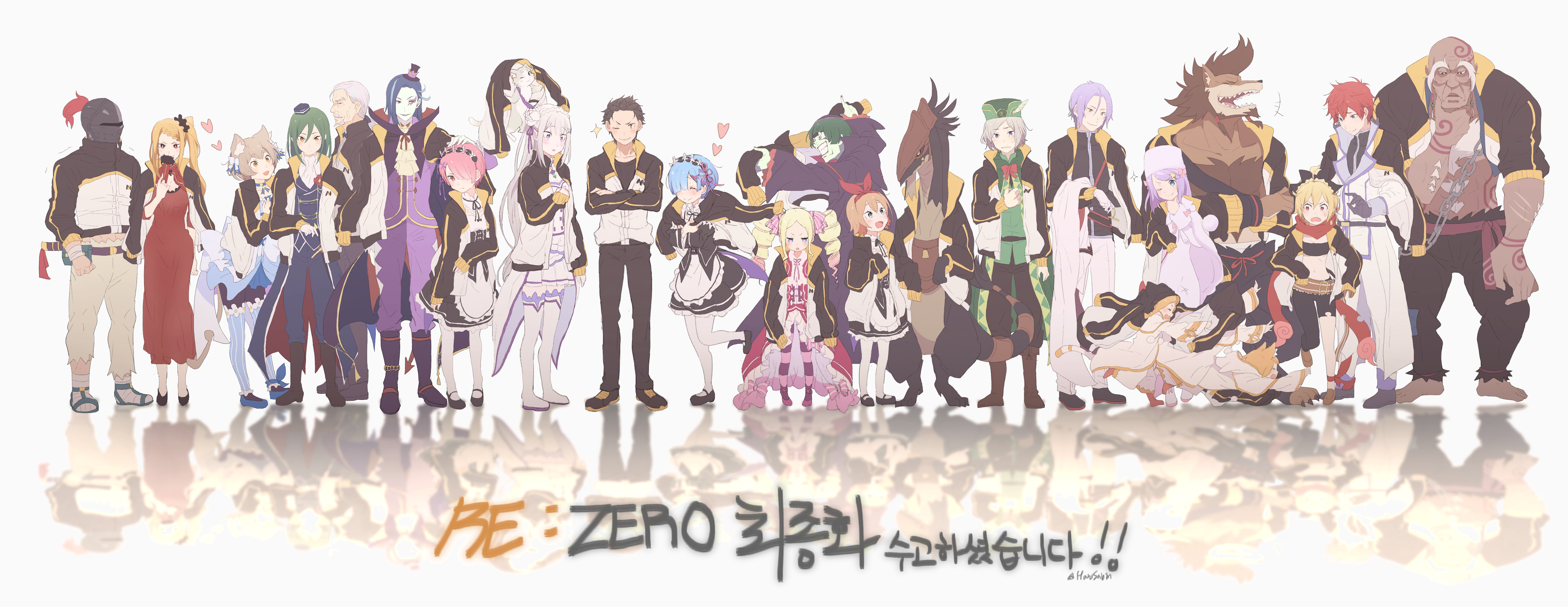 Re:ZERO Characters HD Wallpaper