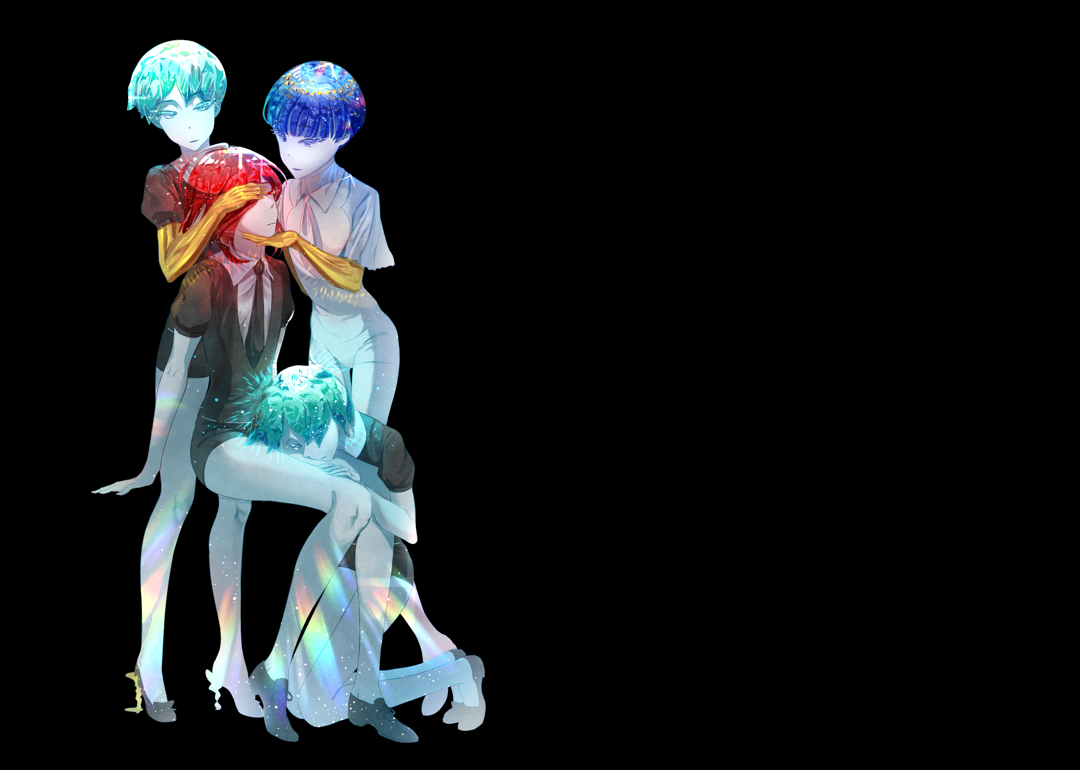 Cinnabar and Phos from Houseki no Kuni HD Wallpaper