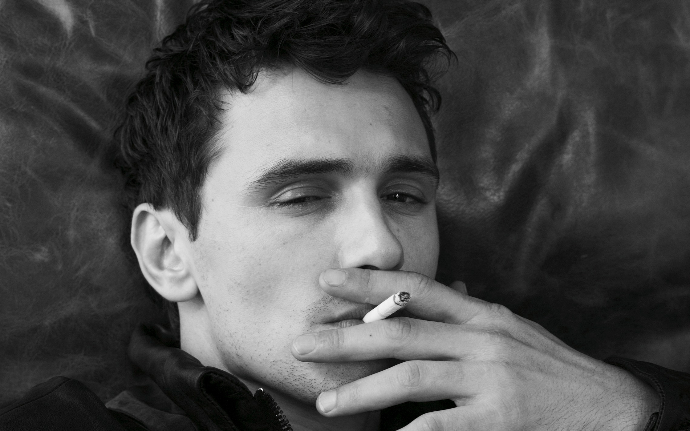 James Franco smoking a cigarette HD Wallpaper