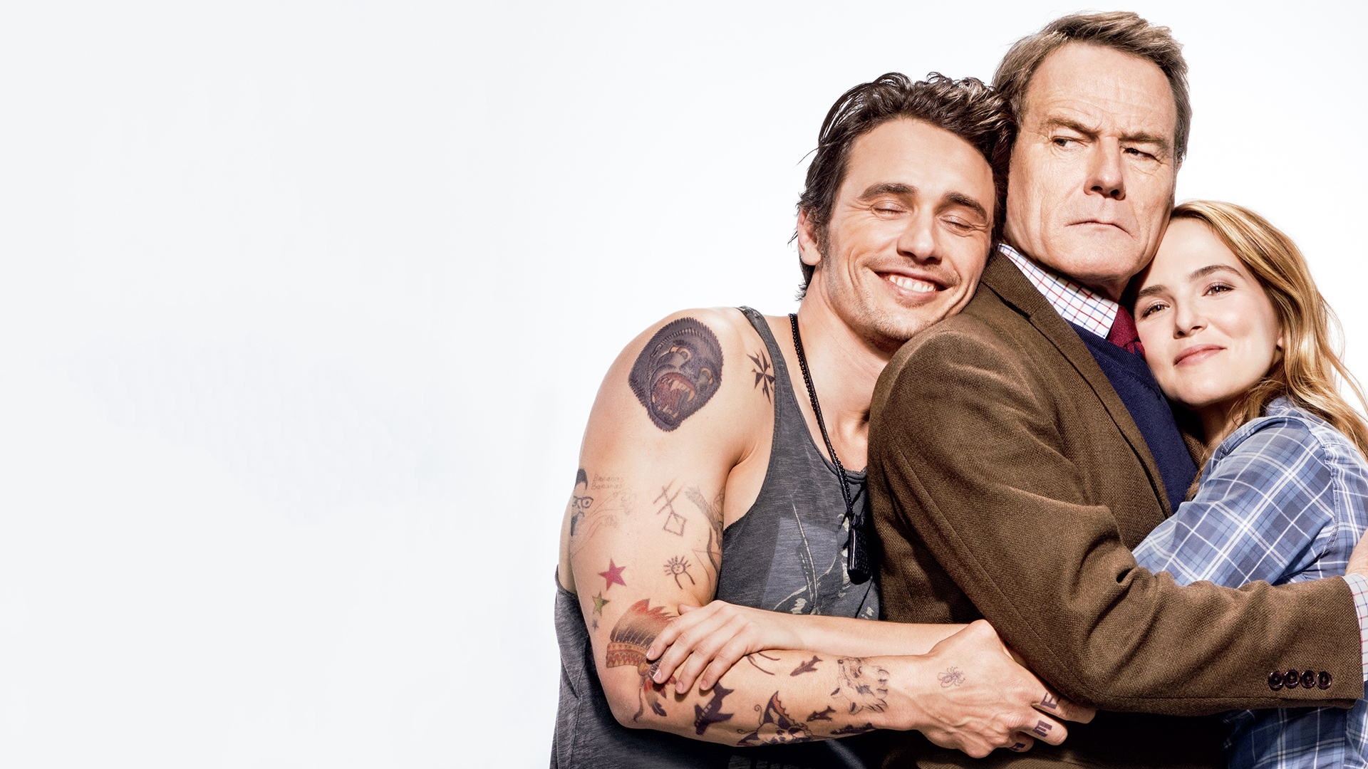 James Franco, Bryan Cranston, and Zoey Deutch HD Wallpaper