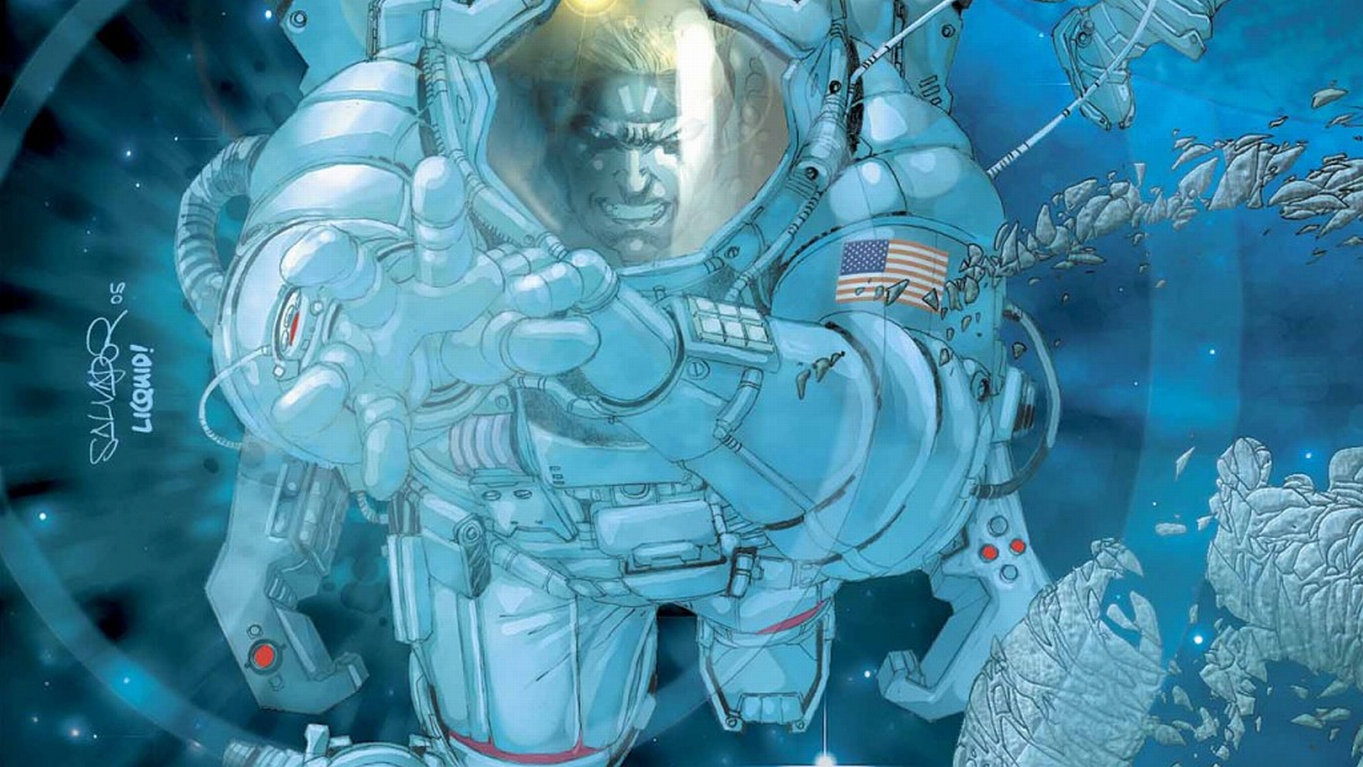 Cable in a Spacesuit HD Wallpaper